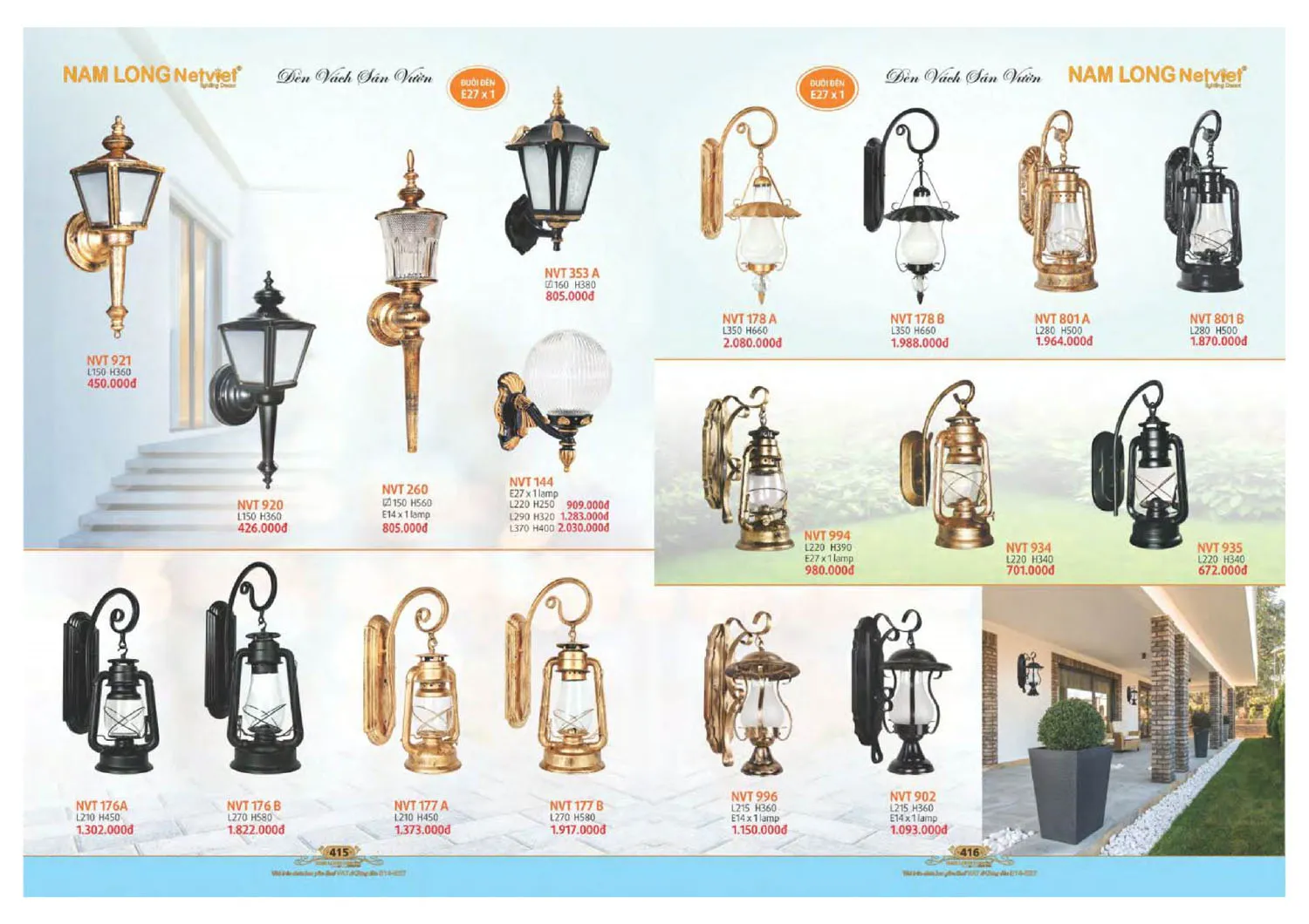 Catalogue đèn trang trí Nam Long Netviet 2025 - Trang 209)