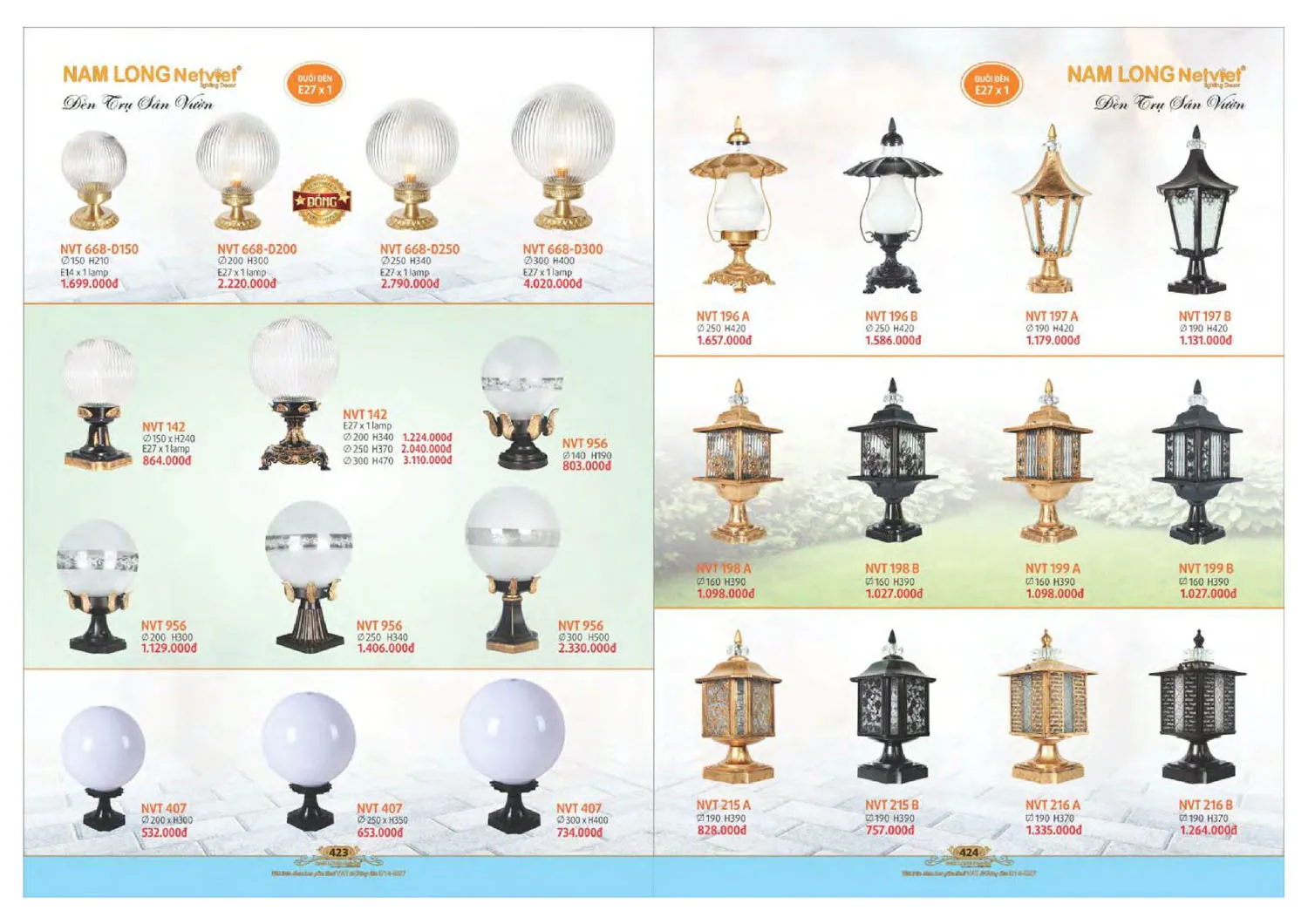 Catalogue đèn trang trí Nam Long Netviet 2025 - Trang 213)