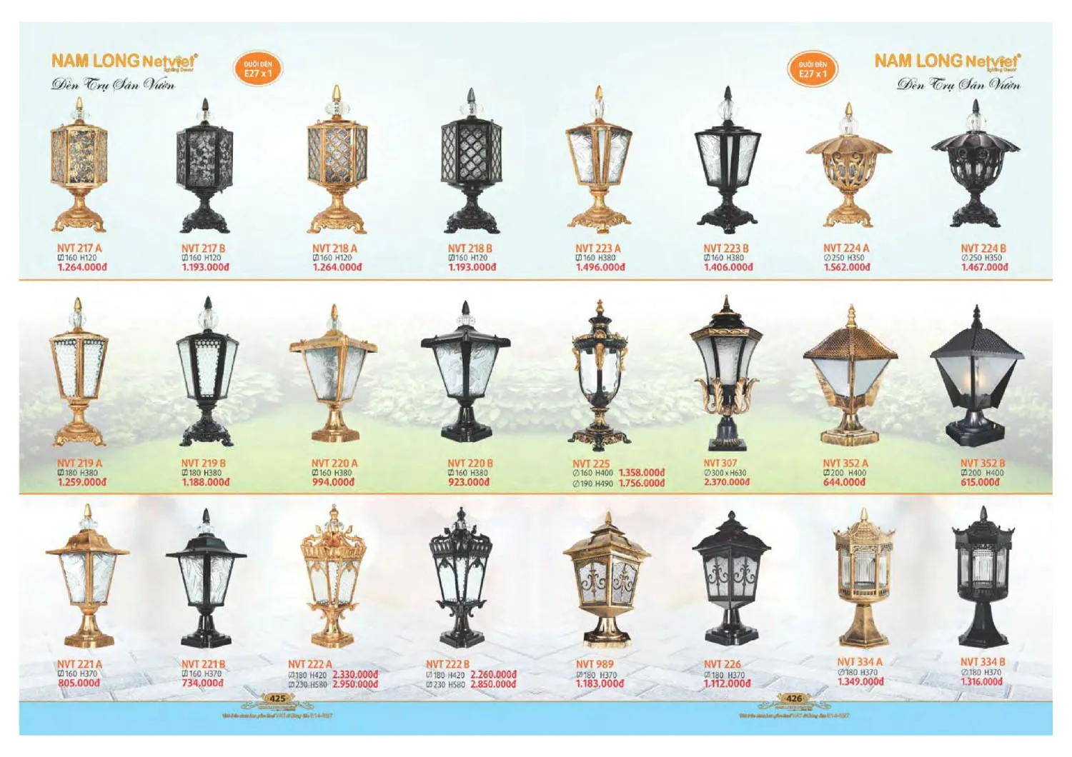 Catalogue đèn trang trí Nam Long Netviet 2025 - Trang 214)
