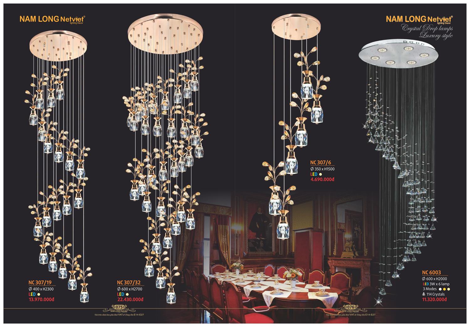 Catalogue Đèn Trang Trí Nam Long Netviet 2023 - Trang 39)