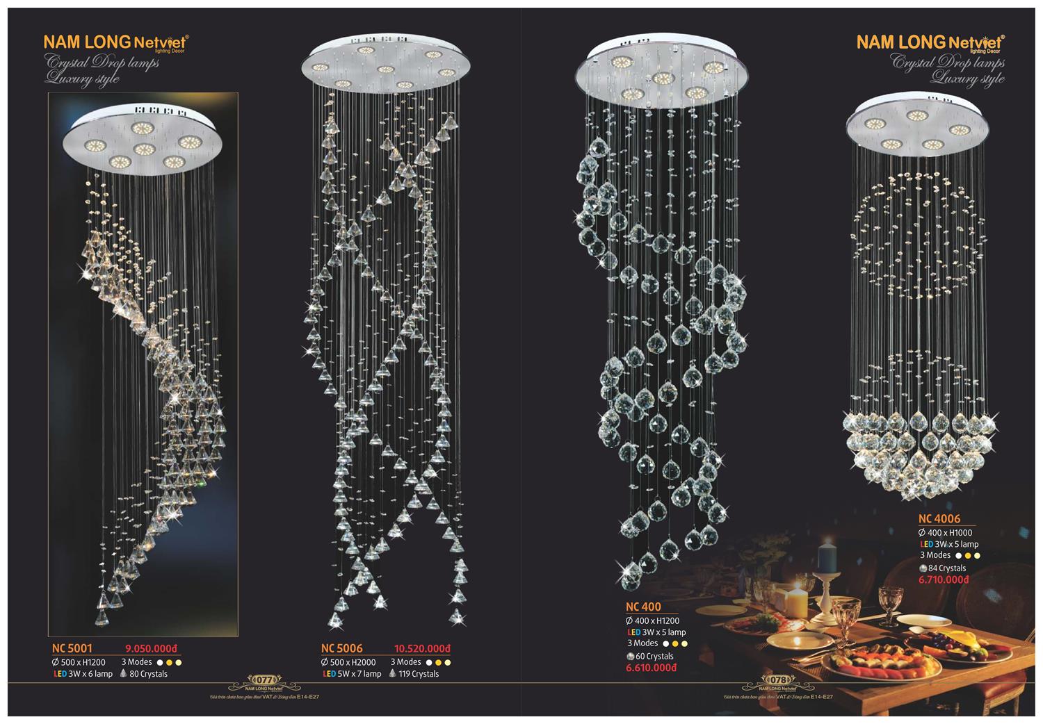 Catalogue Đèn Trang Trí Nam Long Netviet 2023 - Trang 40)