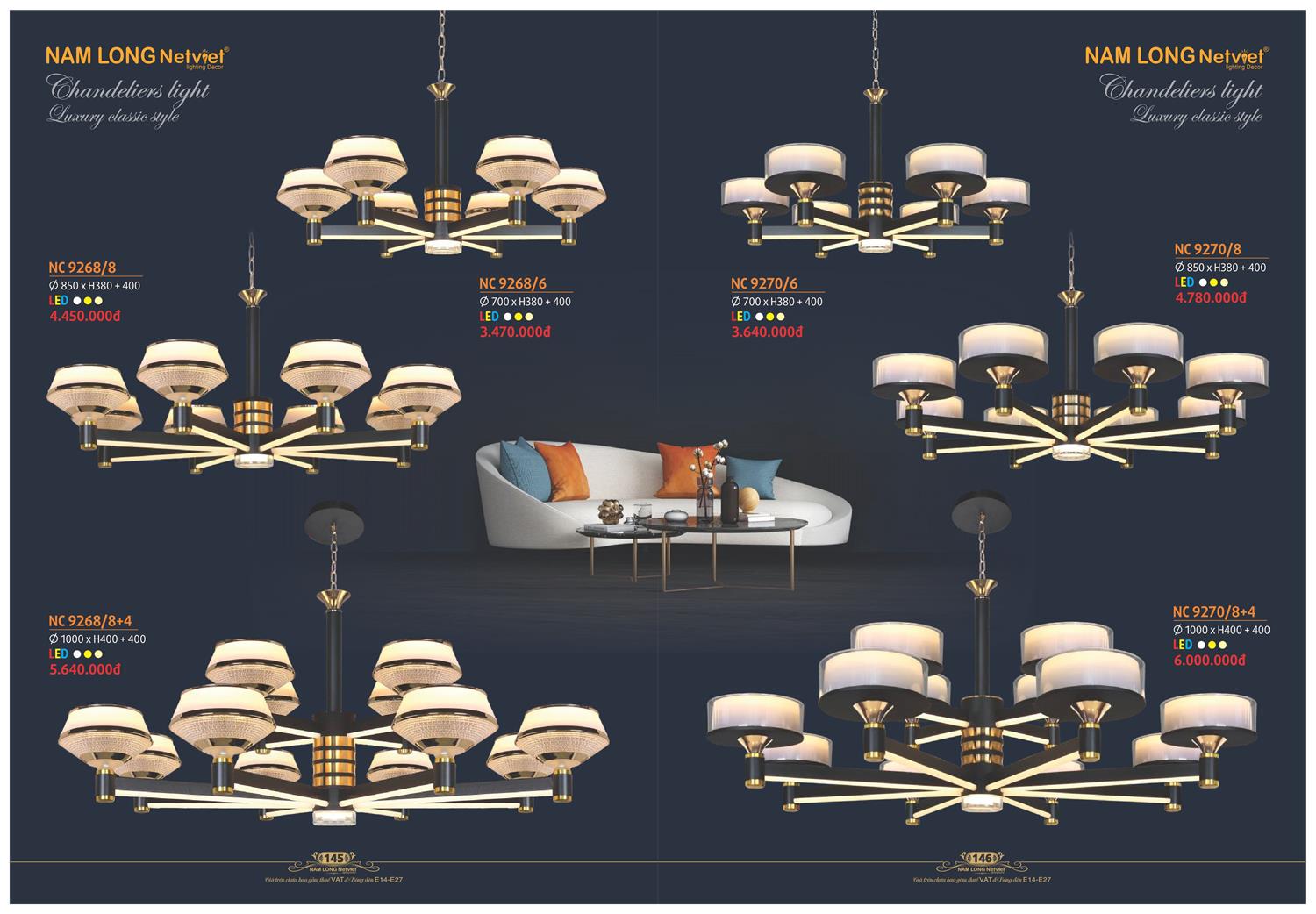Catalogue Đèn Trang Trí Nam Long Netviet 2023 - Trang 74)