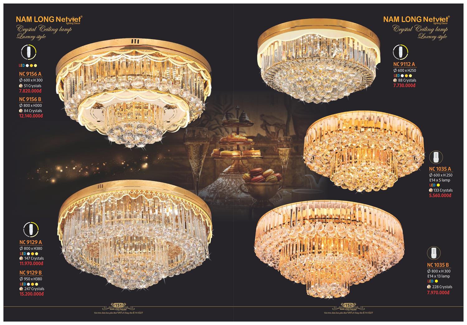 Catalogue Đèn Trang Trí Nam Long Netviet 2023 - Trang 77)