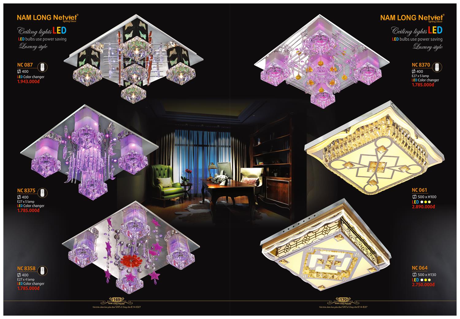 Catalogue Đèn Trang Trí Nam Long Netviet 2023 - Trang 86)