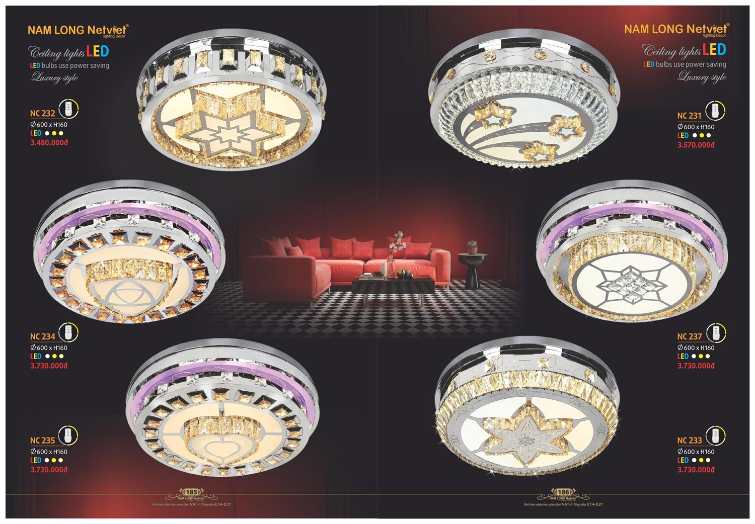 Catalogue Đèn Trang Trí Nam Long Netviet 2023 - Trang 94)