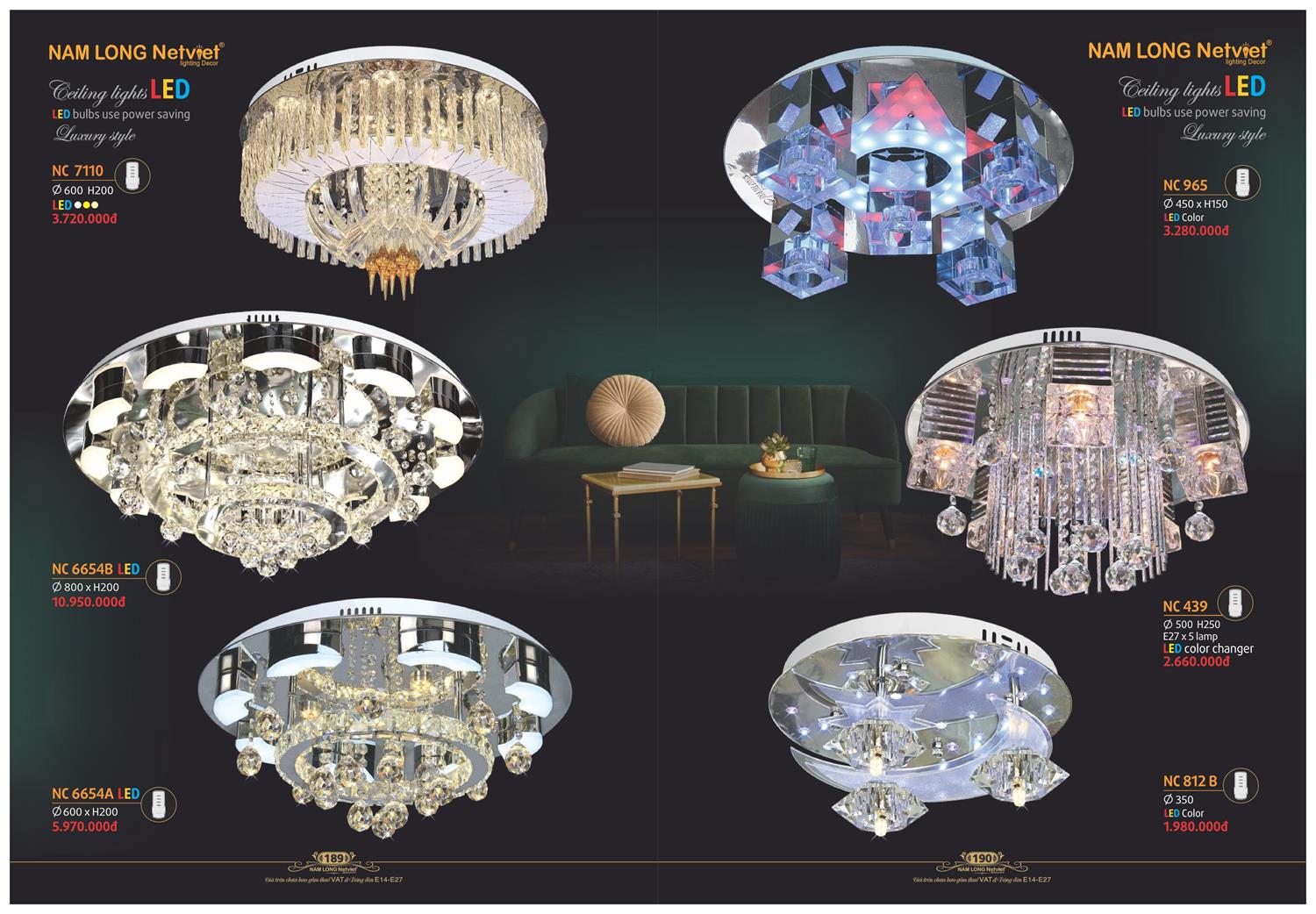 Catalogue Đèn Trang Trí Nam Long Netviet 2023 - Trang 96)