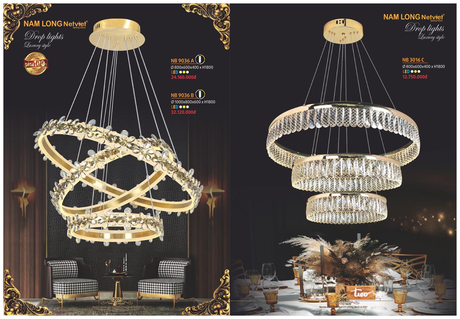 Catalogue Đèn Trang Trí Nam Long Netviet 2023 - Trang 105)