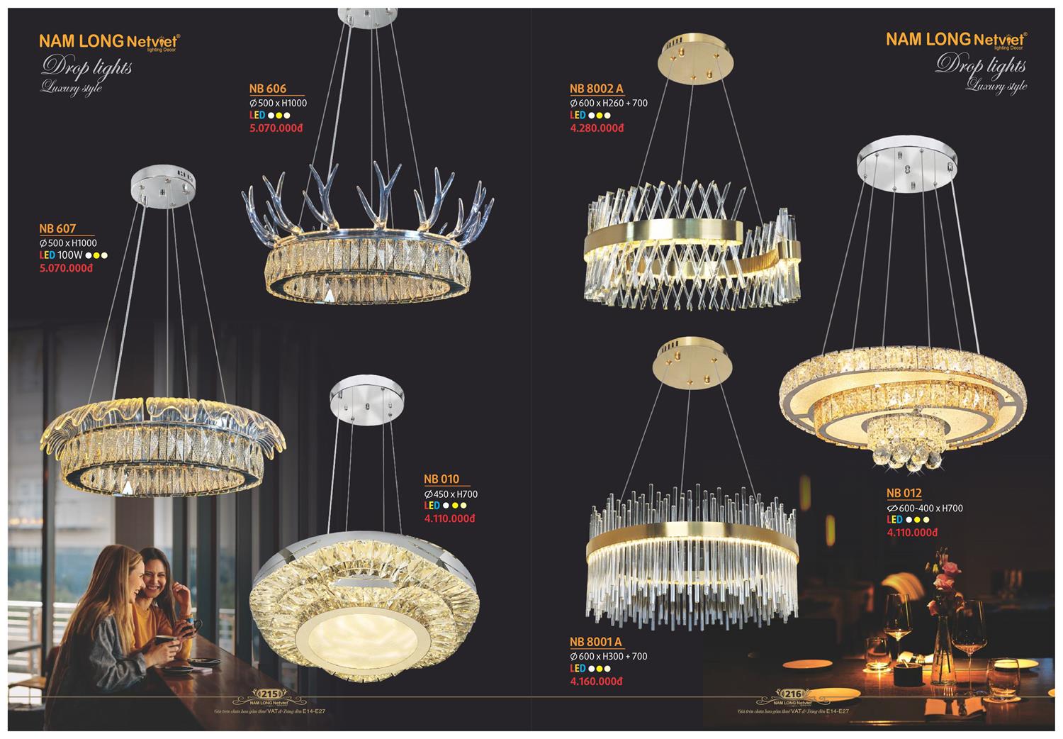 Catalogue Đèn Trang Trí Nam Long Netviet 2023 - Trang 109)
