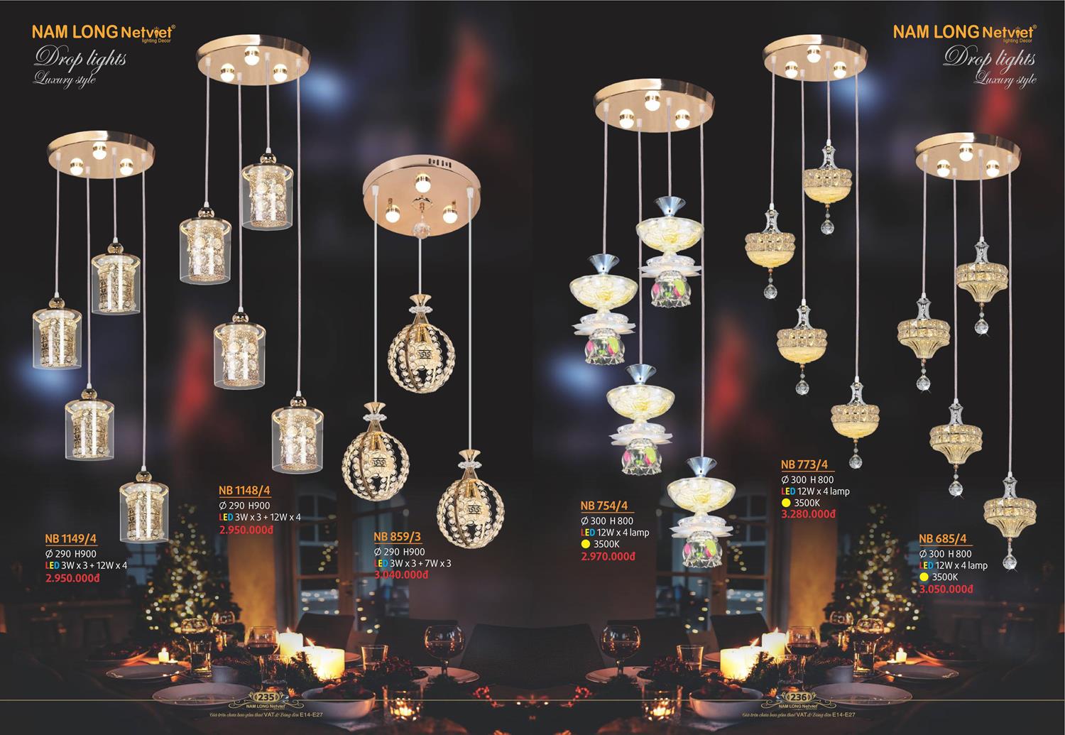 Catalogue Đèn Trang Trí Nam Long Netviet 2023 - Trang 119)