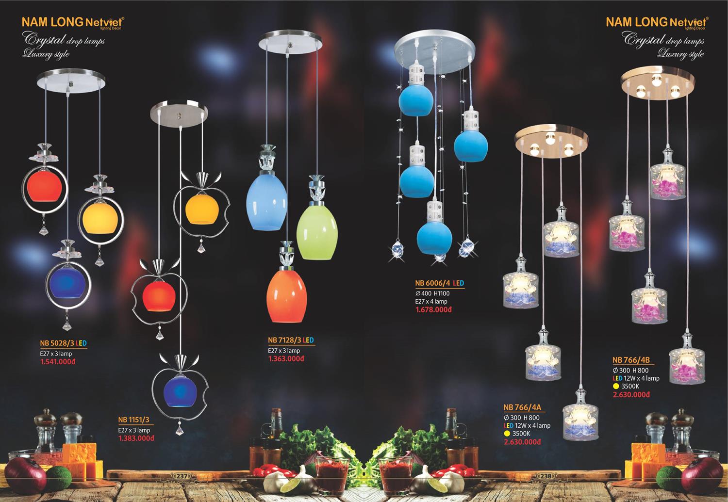 Catalogue Đèn Trang Trí Nam Long Netviet 2023 - Trang 120)