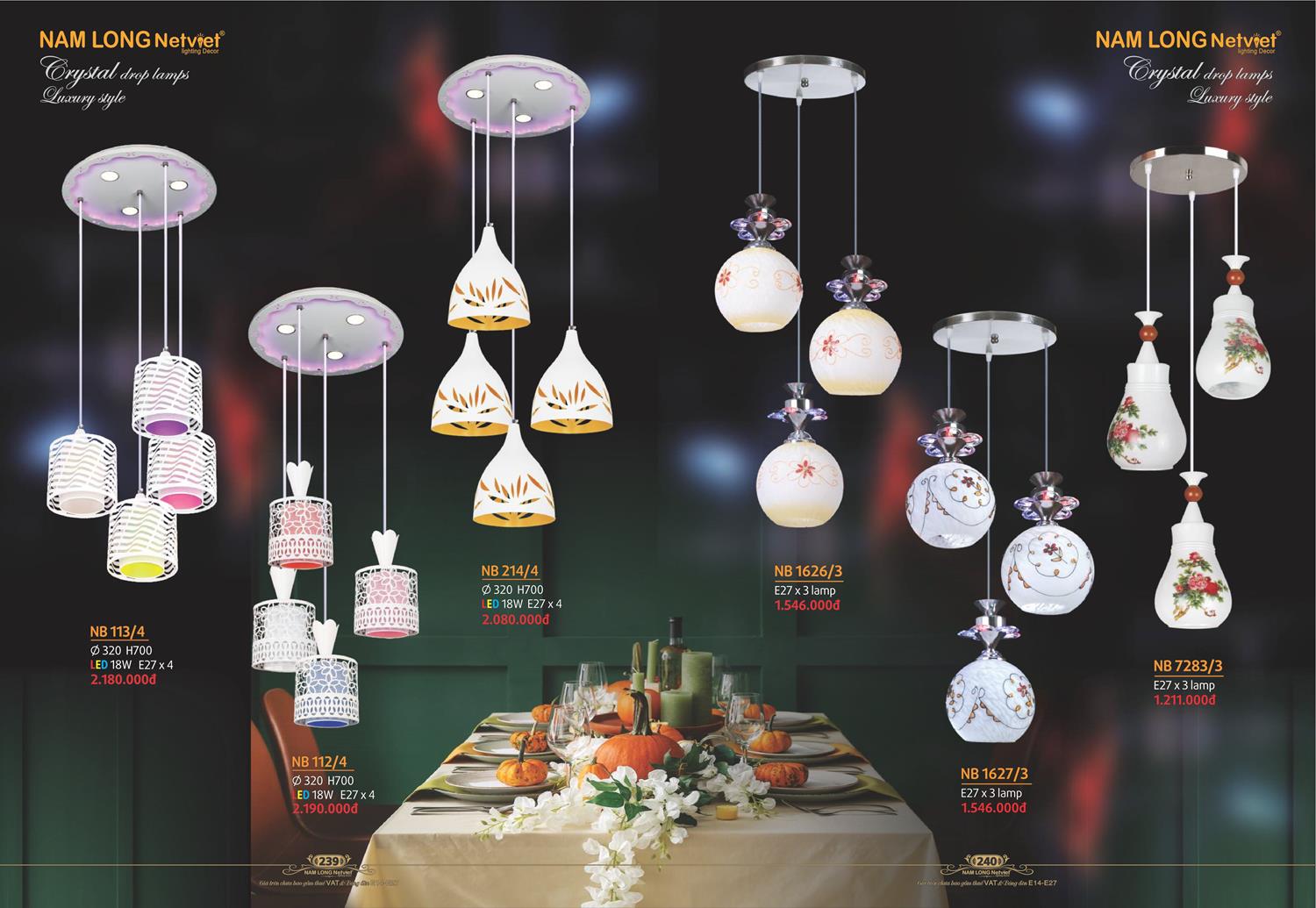 Catalogue Đèn Trang Trí Nam Long Netviet 2023 - Trang 121)