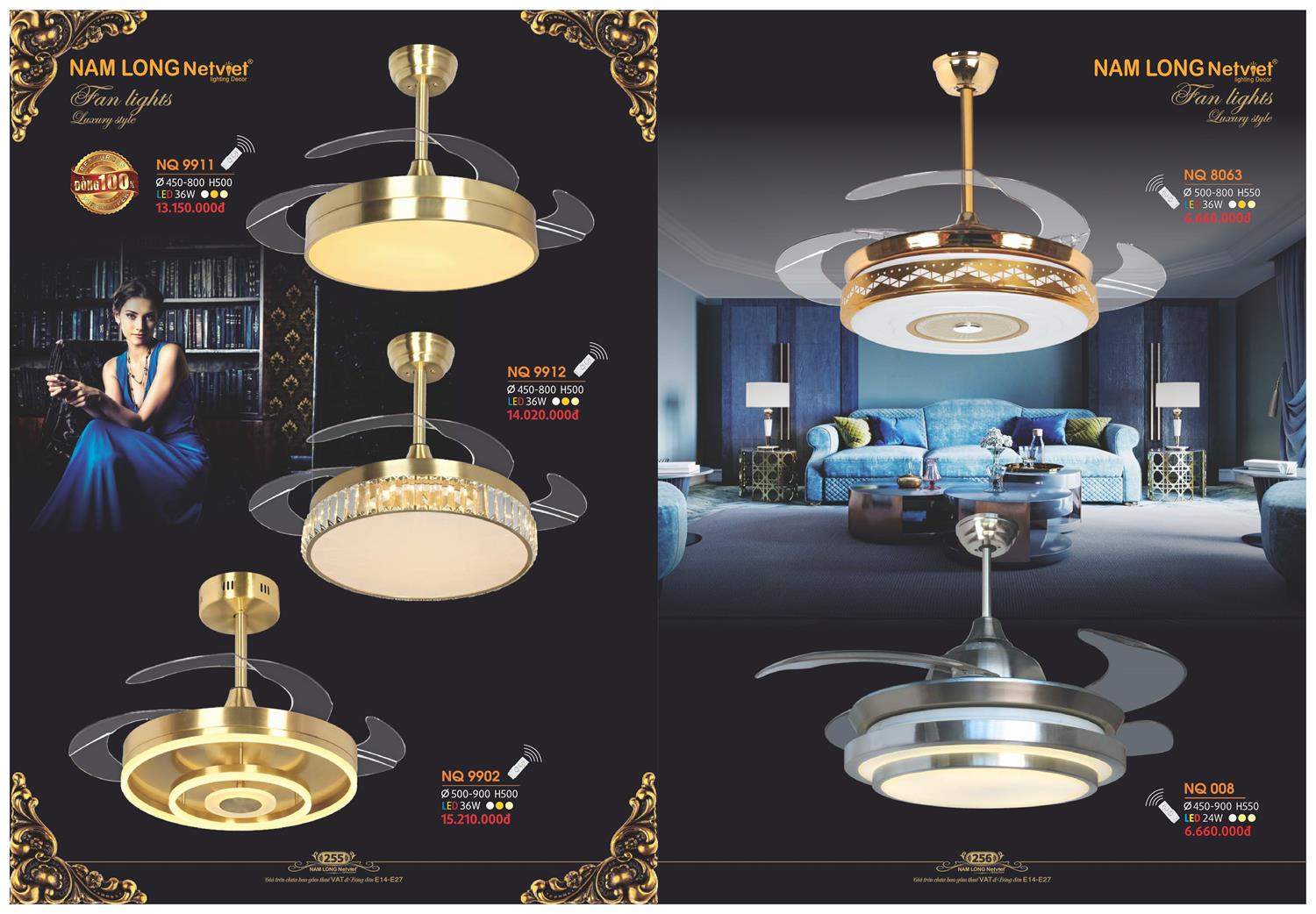Catalogue Đèn Trang Trí Nam Long Netviet 2023 - Trang 129)