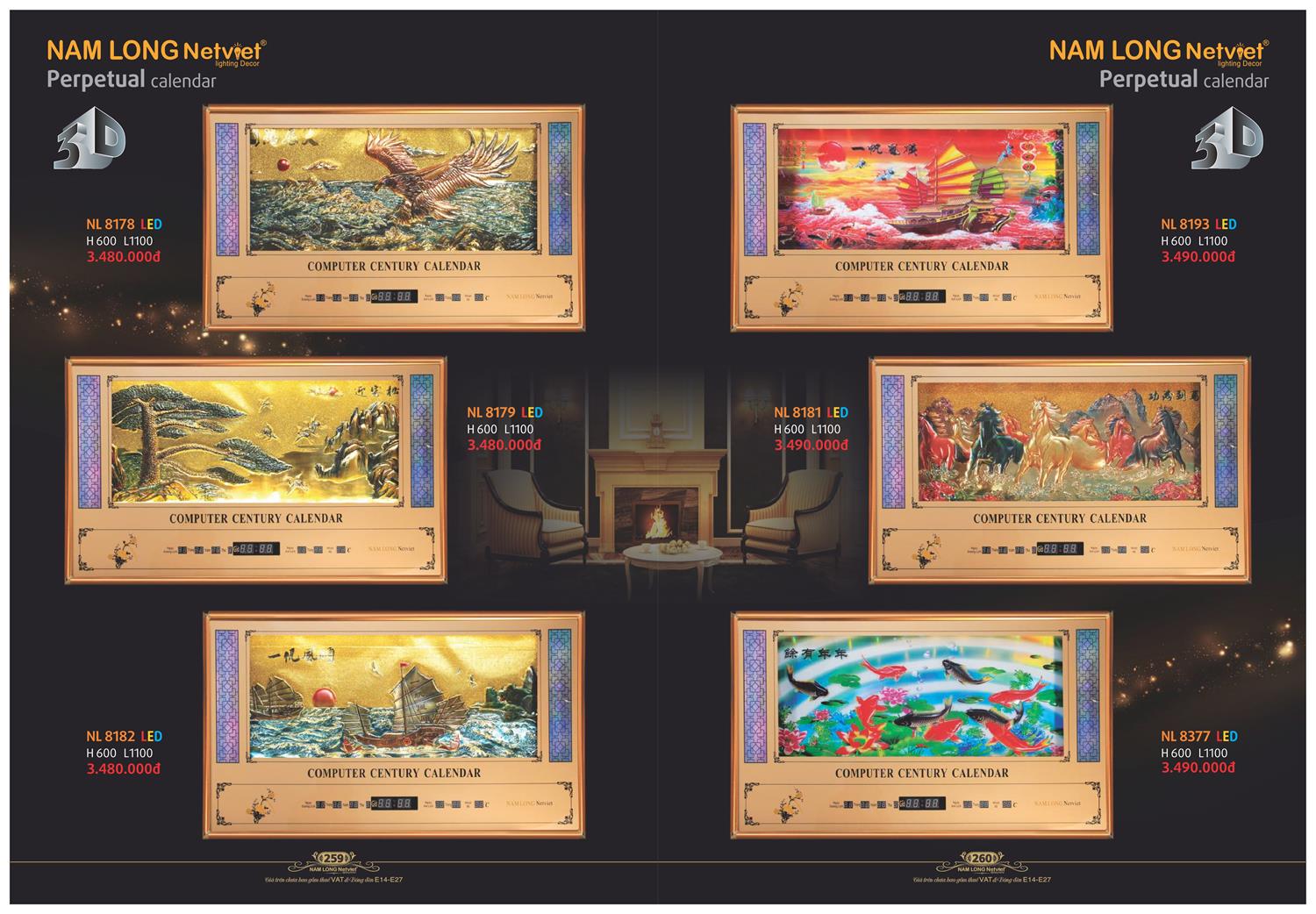 Catalogue Đèn Trang Trí Nam Long Netviet 2023 - Trang 131)