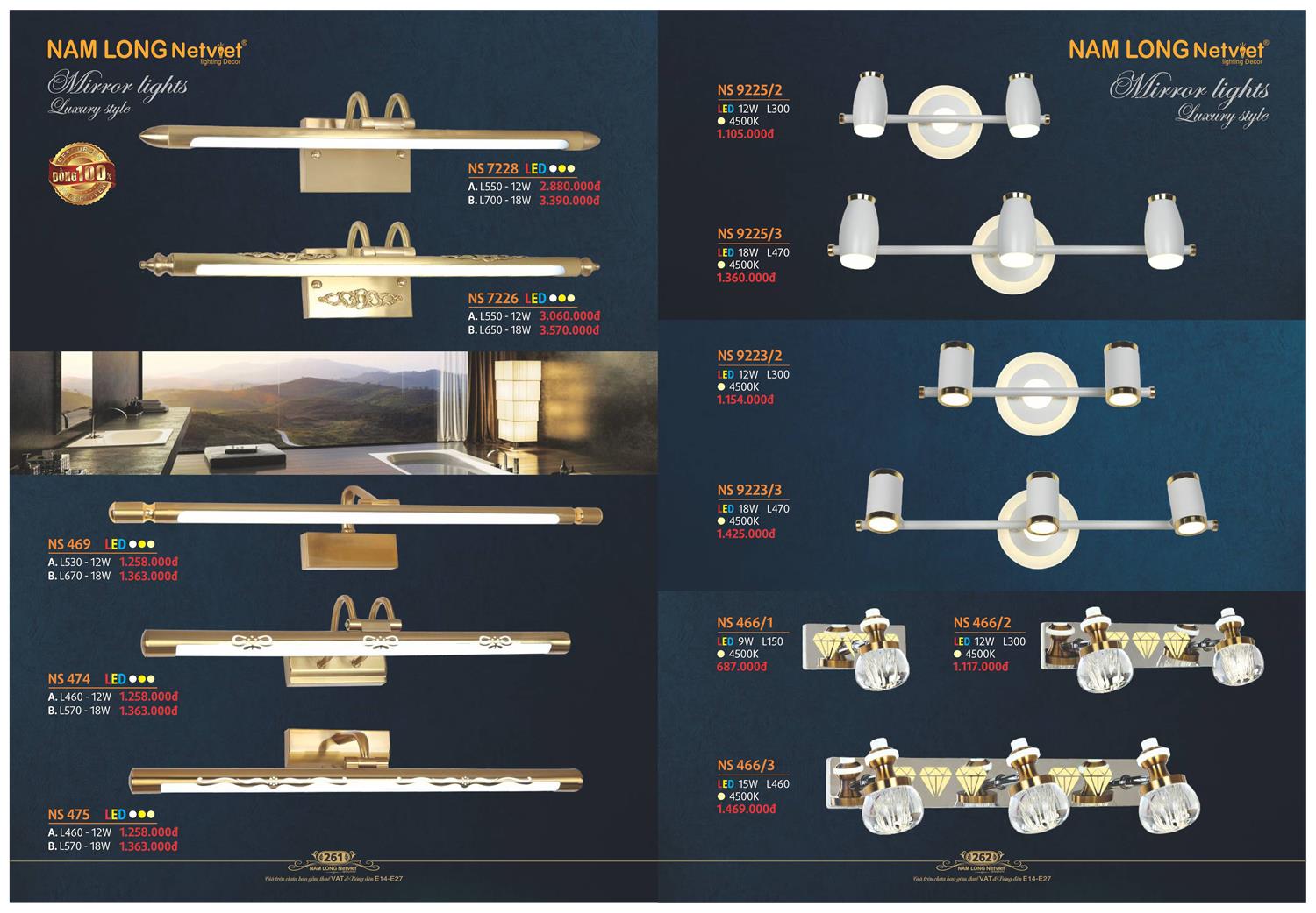 Catalogue Đèn Trang Trí Nam Long Netviet 2023 - Trang 132)