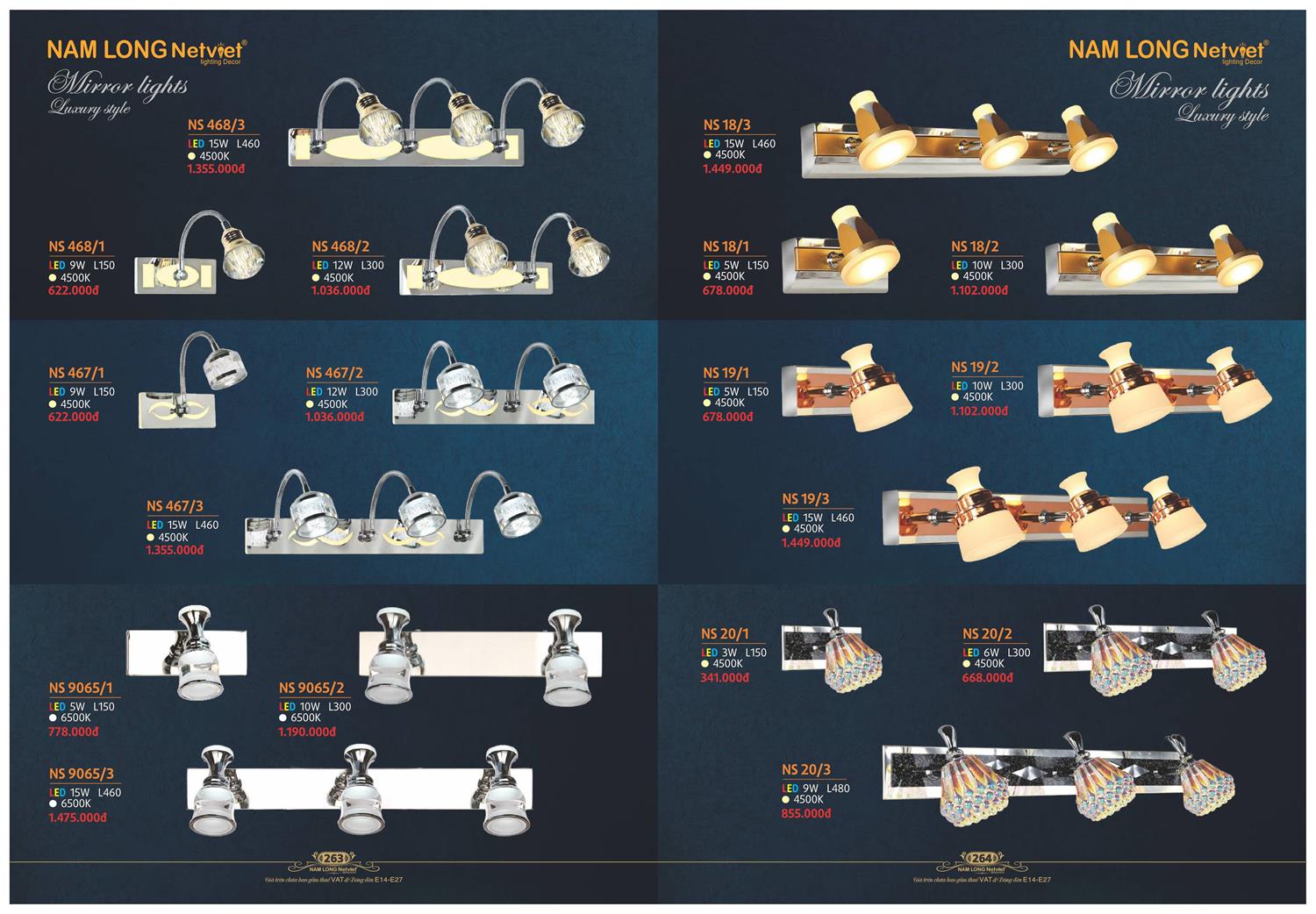 Catalogue Đèn Trang Trí Nam Long Netviet 2023 - Trang 133)