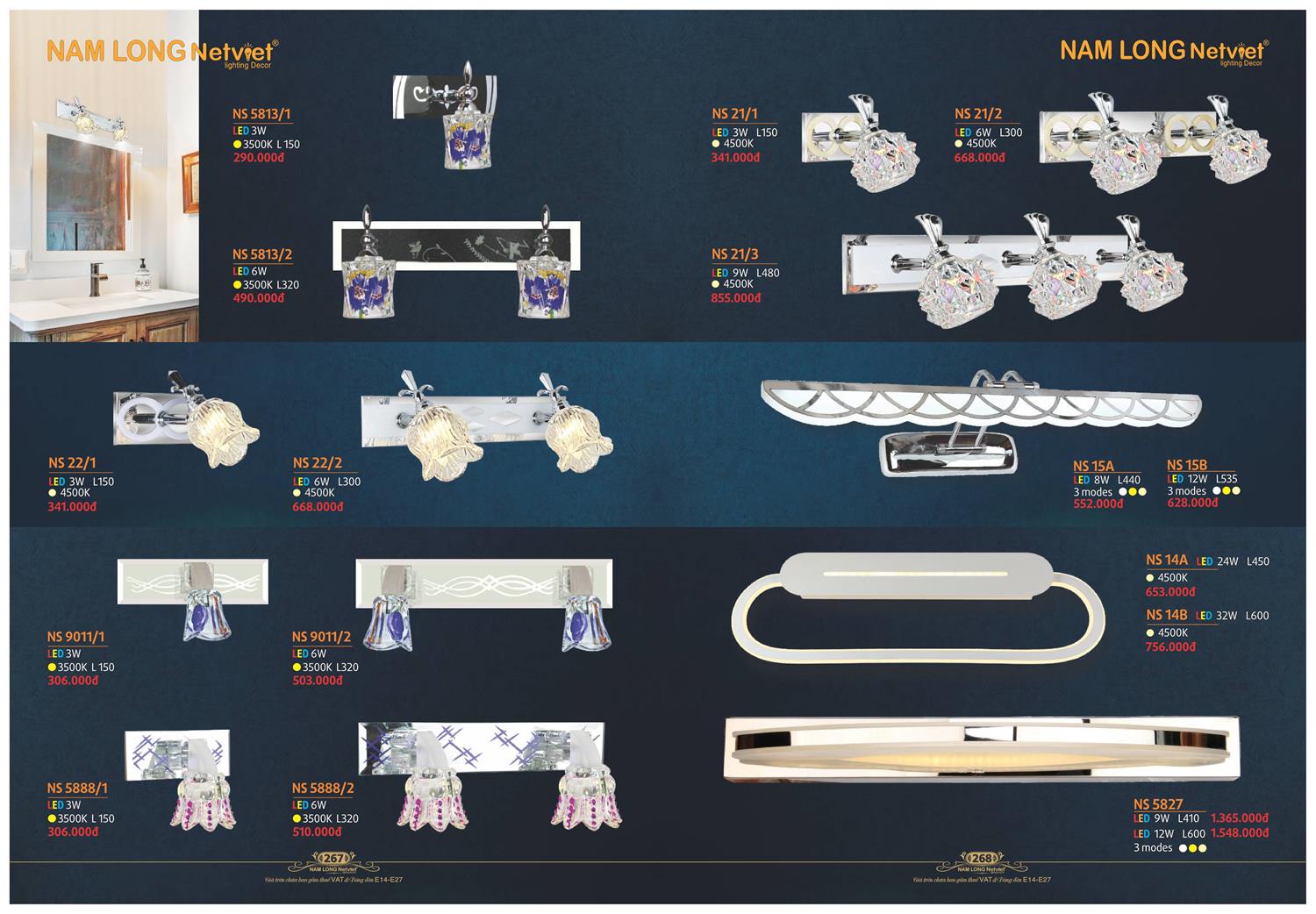 Catalogue Đèn Trang Trí Nam Long Netviet 2023 - Trang 135)