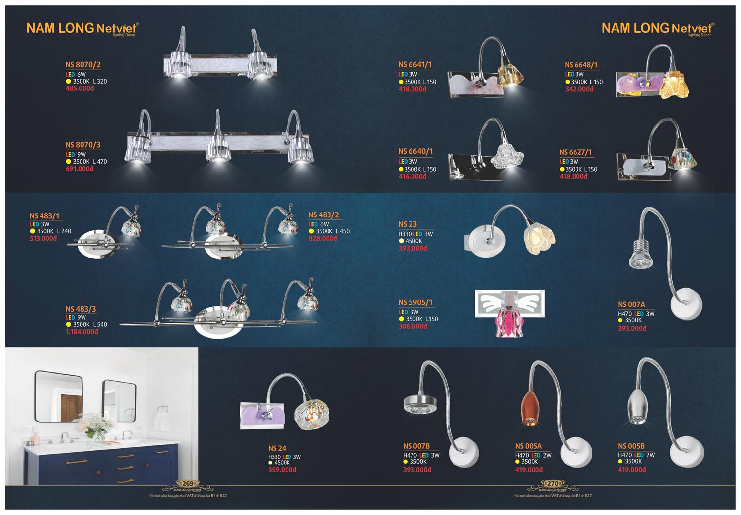 Catalogue Đèn Trang Trí Nam Long Netviet 2023 - Trang 136)