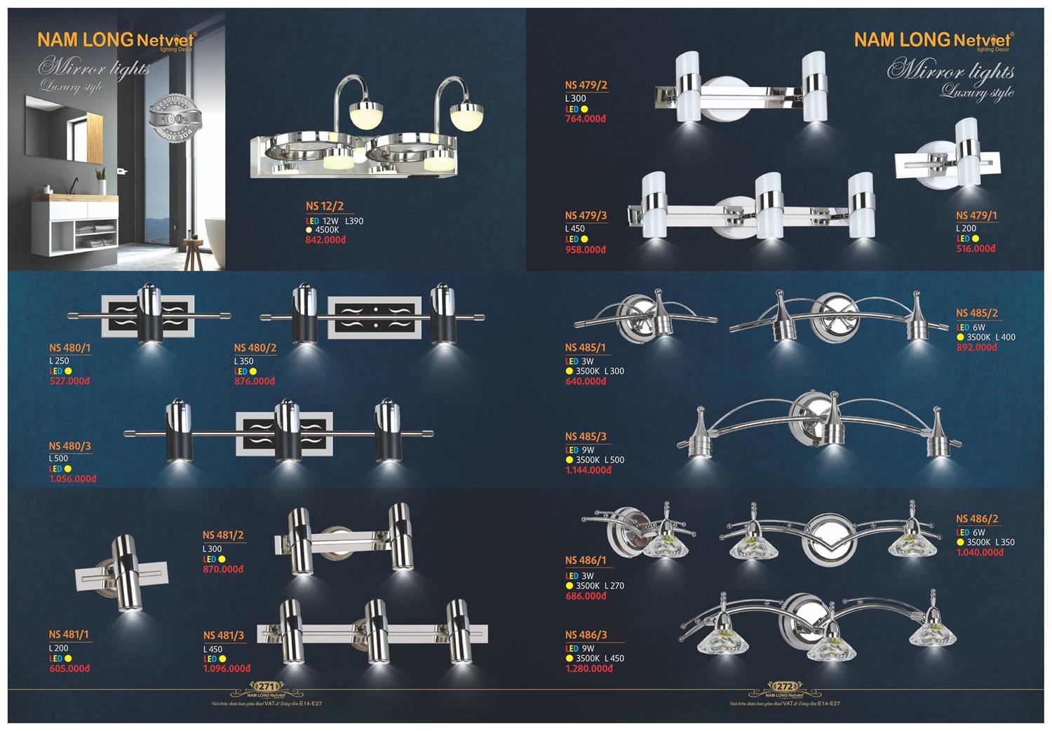 Catalogue Đèn Trang Trí Nam Long Netviet 2023 - Trang 137)