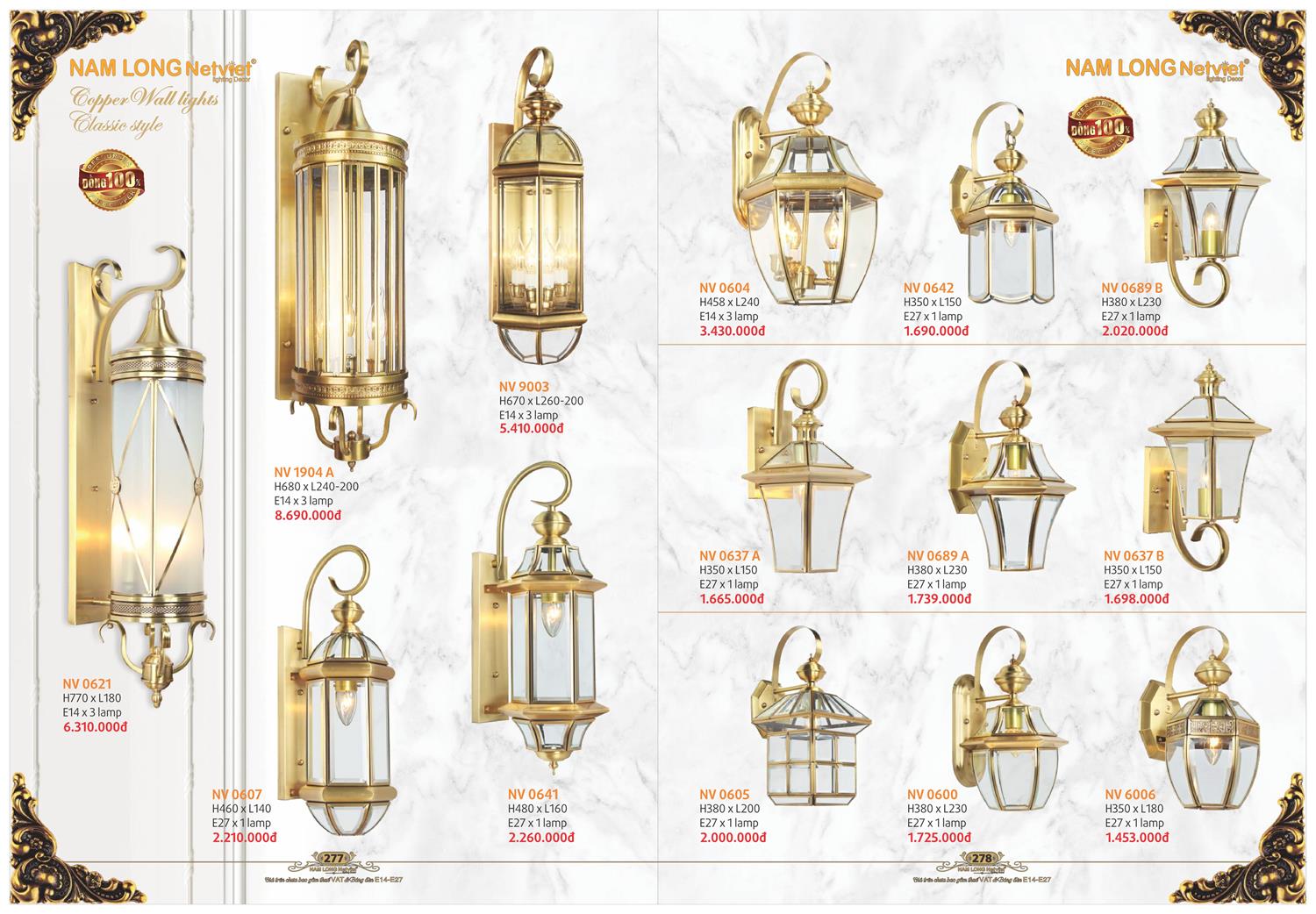 Catalogue Đèn Trang Trí Nam Long Netviet 2023 - Trang 140)
