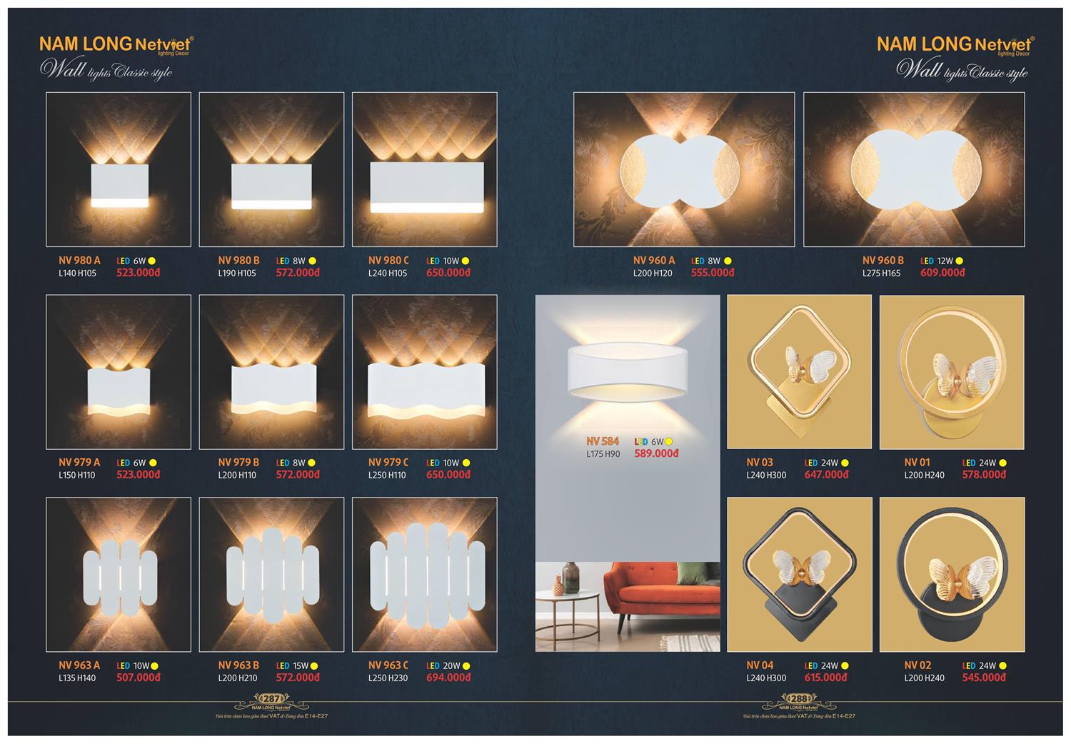 Catalogue Đèn Trang Trí Nam Long Netviet 2023 - Trang 145)