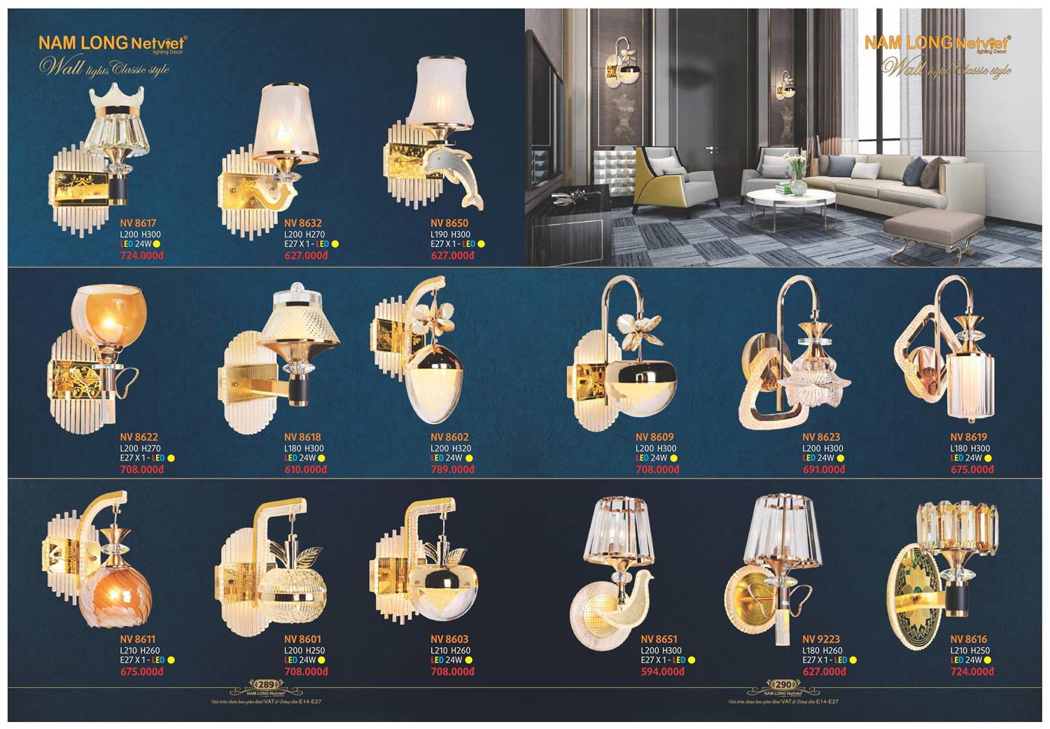Catalogue Đèn Trang Trí Nam Long Netviet 2023 - Trang 146)