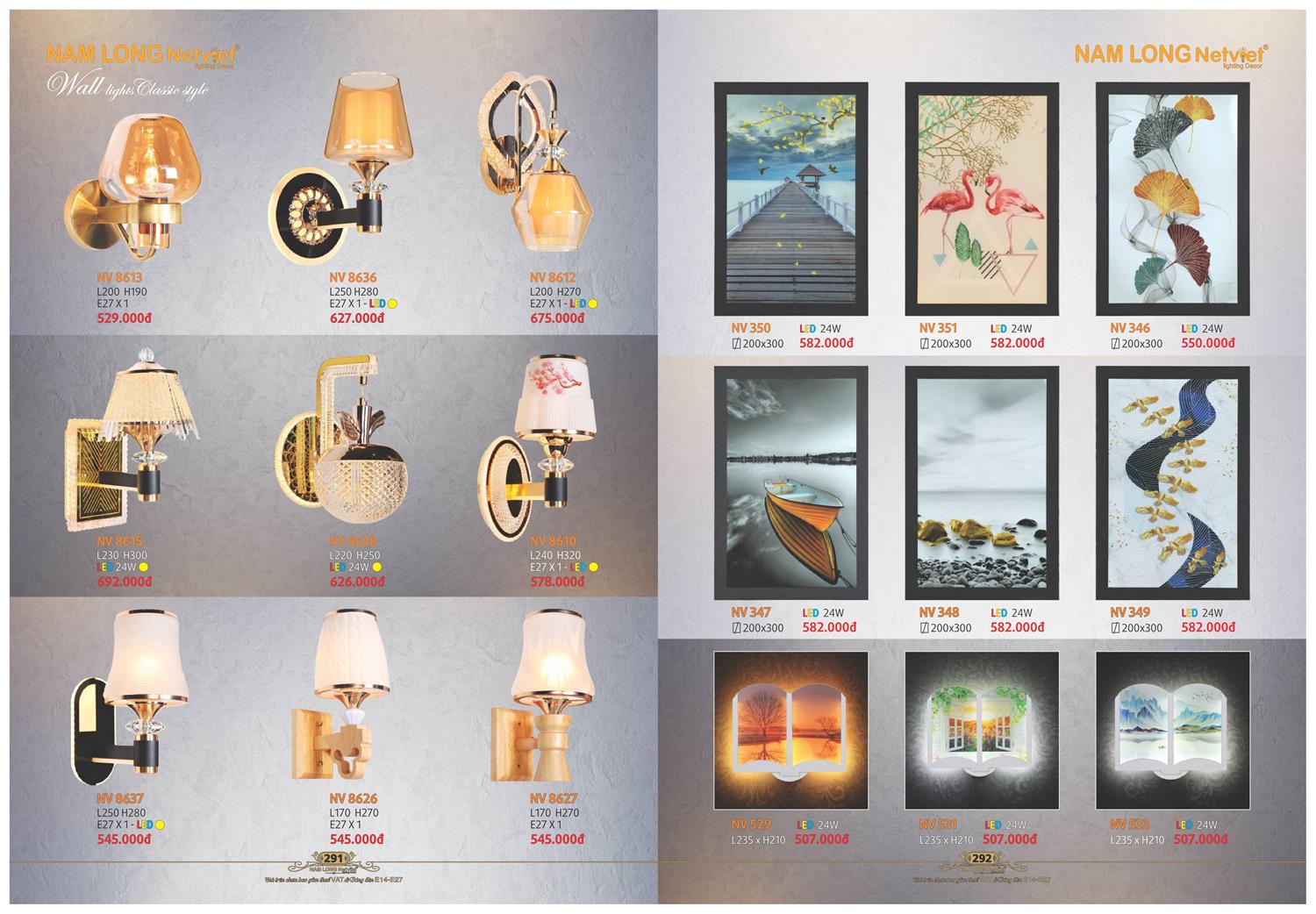 Catalogue Đèn Trang Trí Nam Long Netviet 2023 - Trang 147)