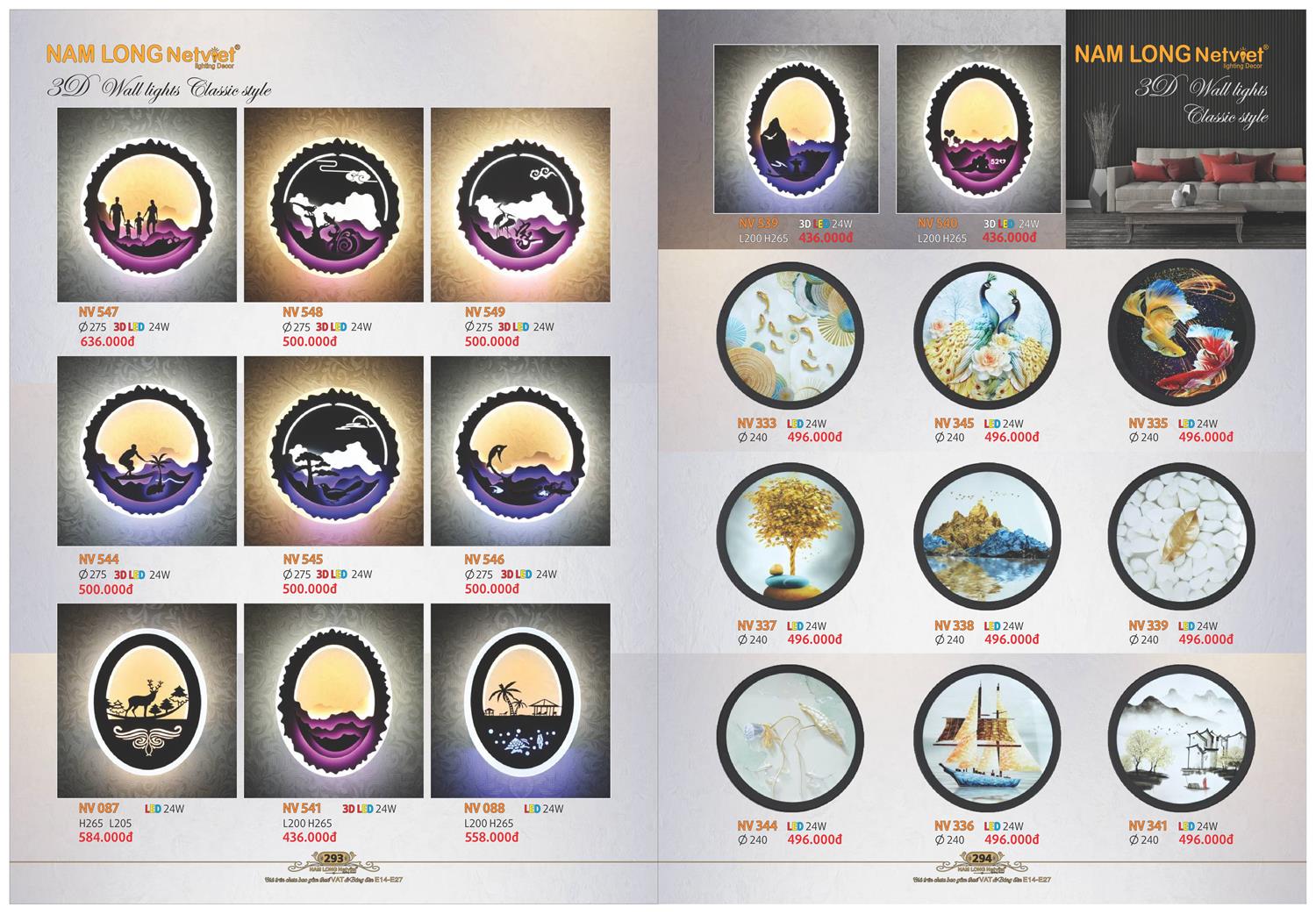 Catalogue Đèn Trang Trí Nam Long Netviet 2023 - Trang 148)