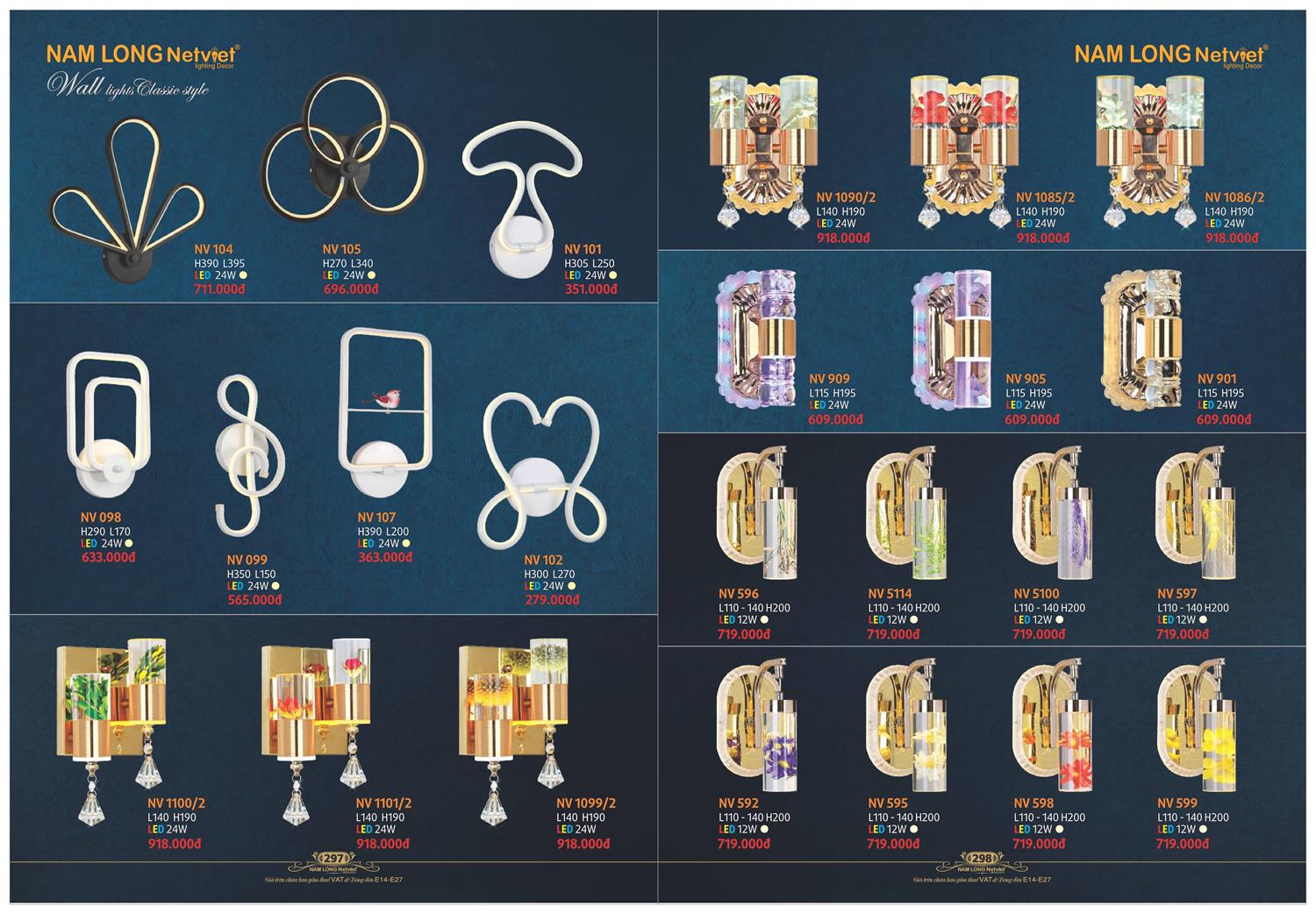 Catalogue Đèn Trang Trí Nam Long Netviet 2023 - Trang 150)
