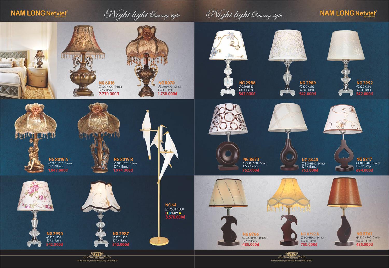 Catalogue Đèn Trang Trí Nam Long Netviet 2023 - Trang 157)