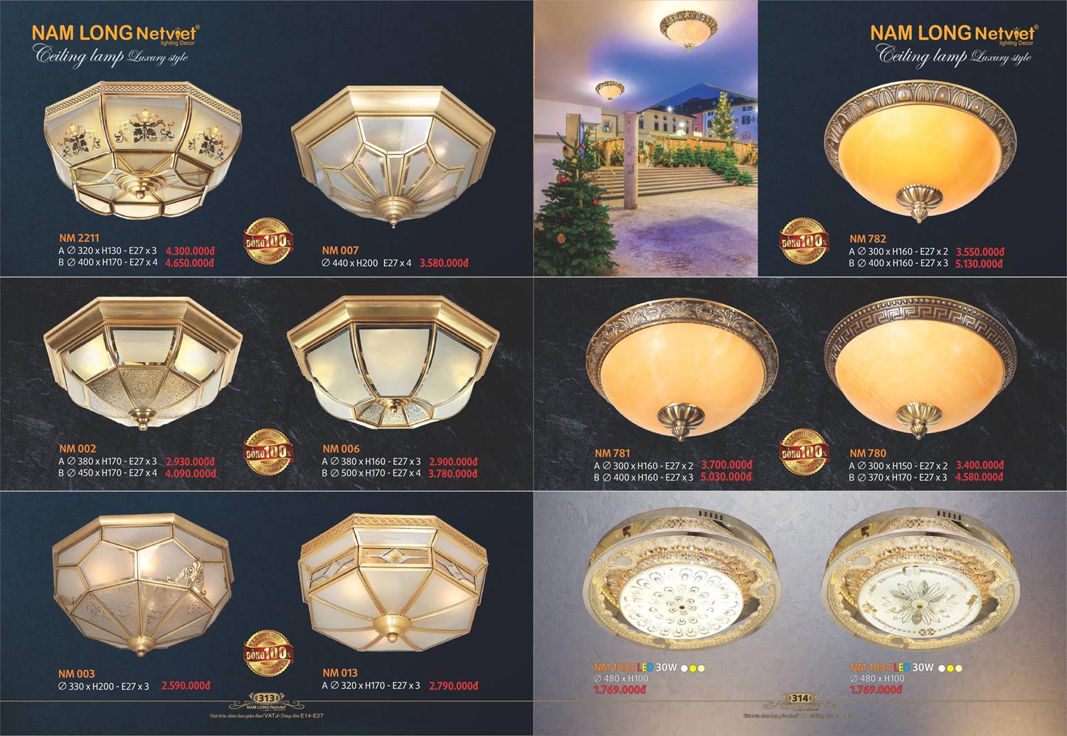 Catalogue Đèn Trang Trí Nam Long Netviet 2023 - Trang 158)
