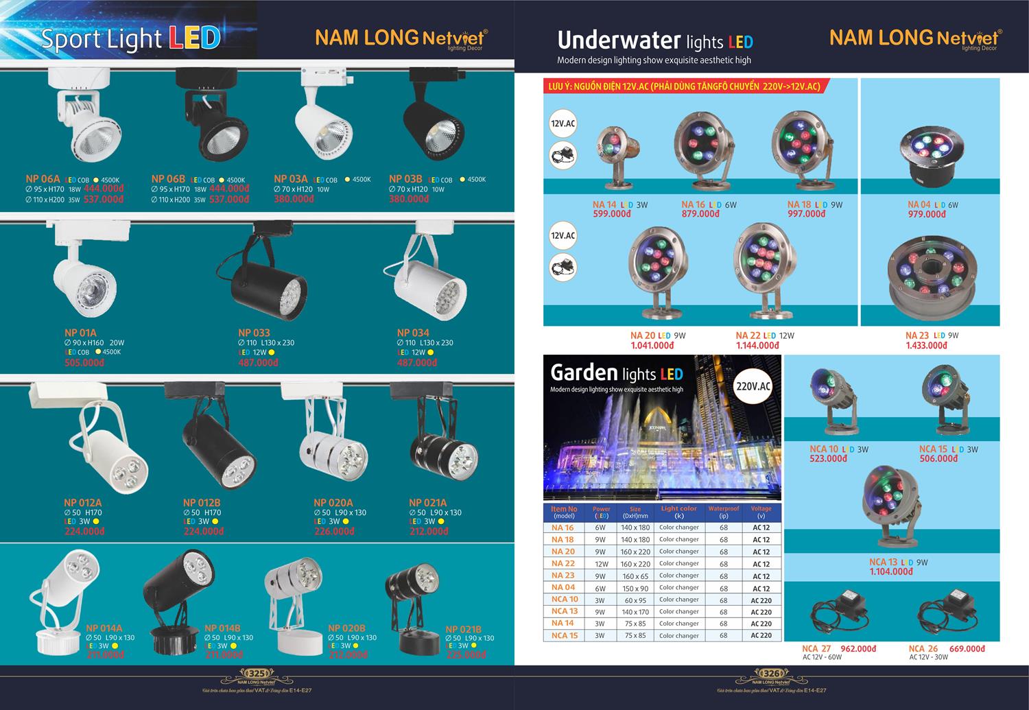 Catalogue Đèn Trang Trí Nam Long Netviet 2023 - Trang 164)