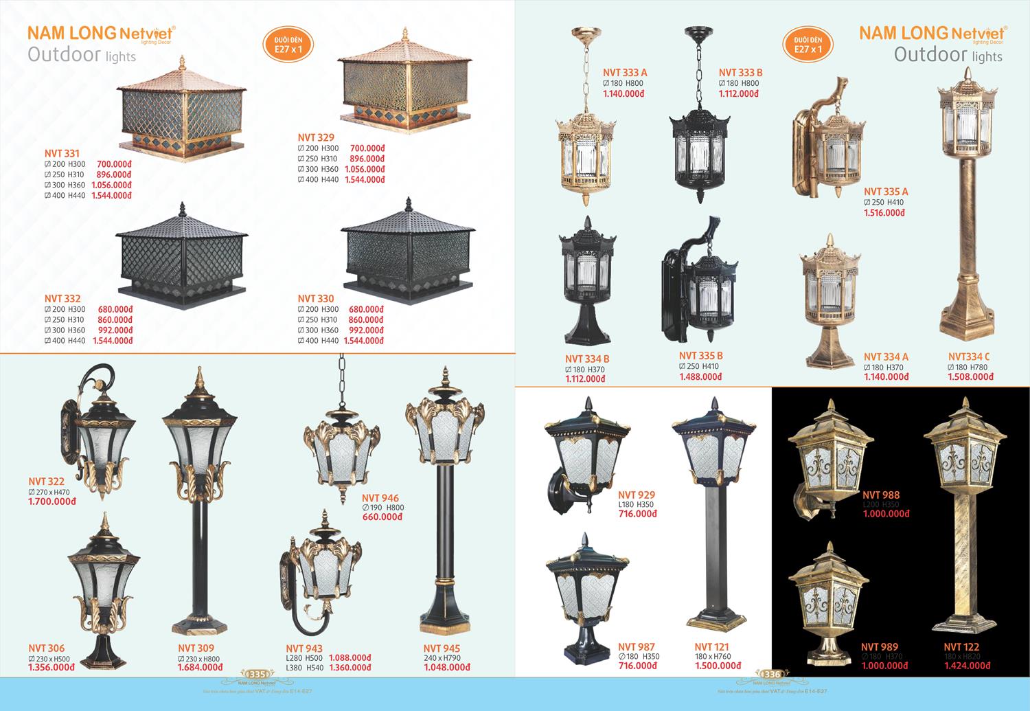 Catalogue Đèn Trang Trí Nam Long Netviet 2023 - Trang 169)