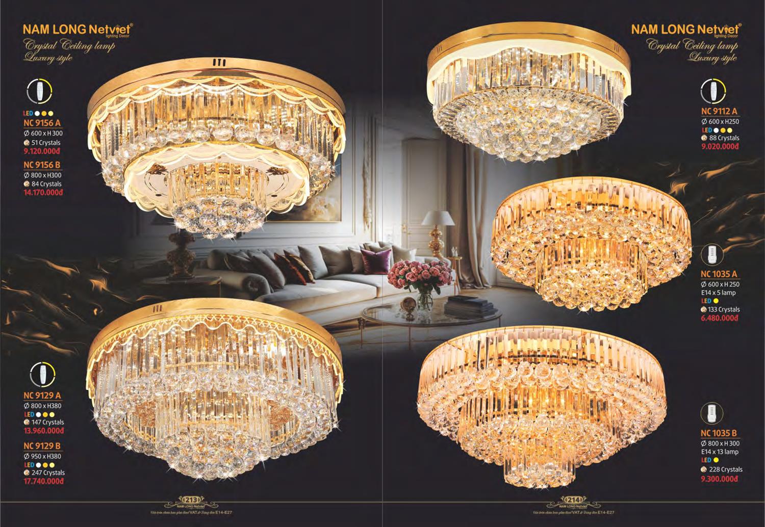 Catalogue Đèn Trang Trí Nam Long Netviet 2023 - Trang 109)