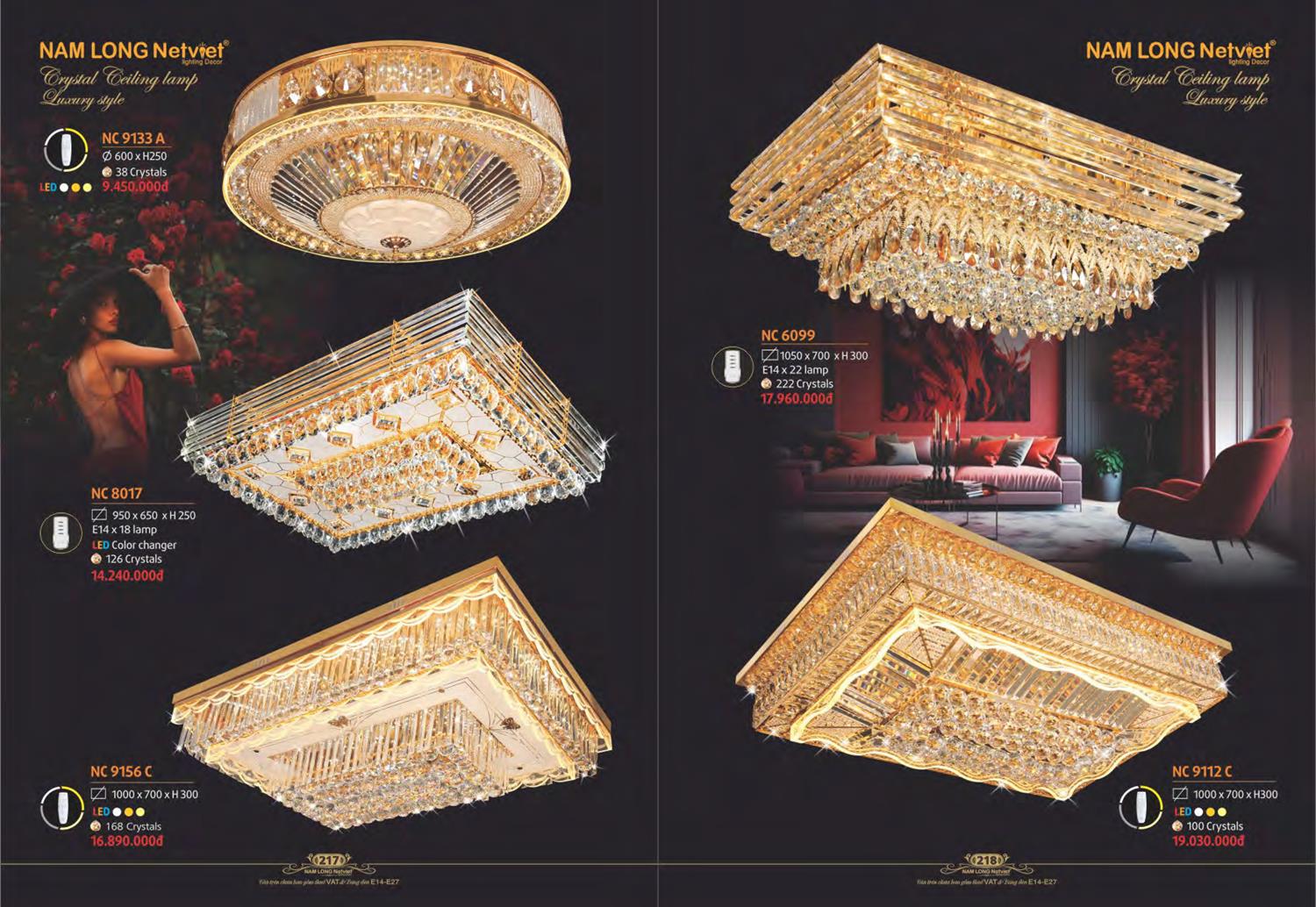 Catalogue Đèn Trang Trí Nam Long Netviet 2023 - Trang 111)