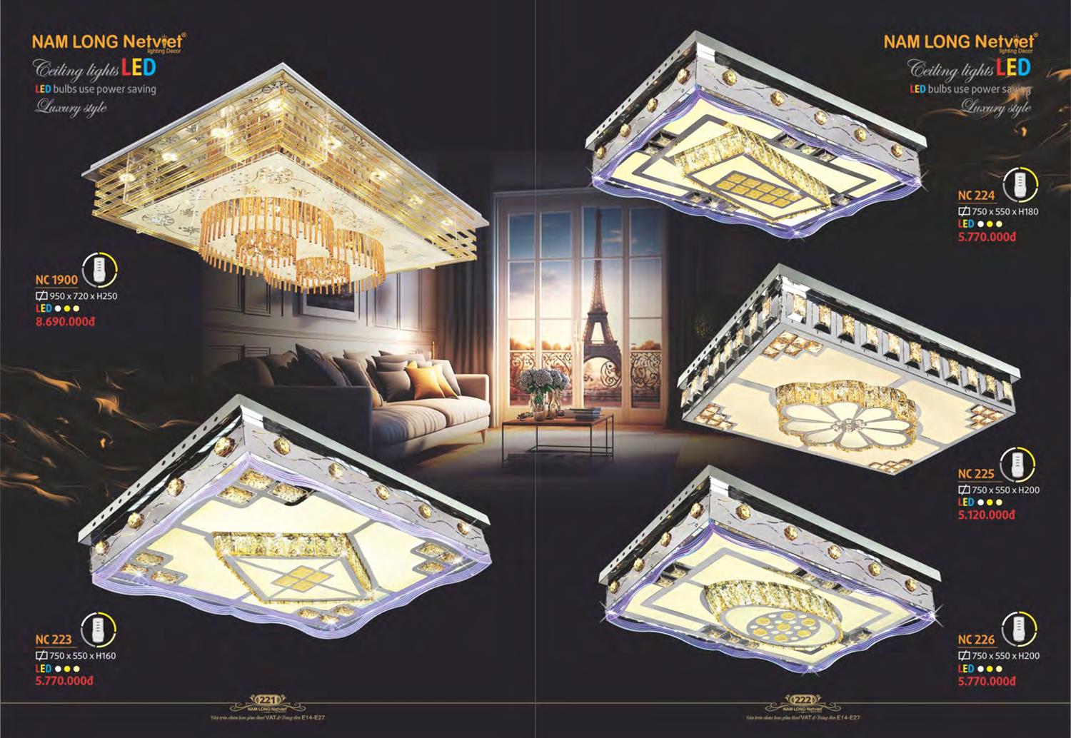 Catalogue Đèn Trang Trí Nam Long Netviet 2023 - Trang 113)