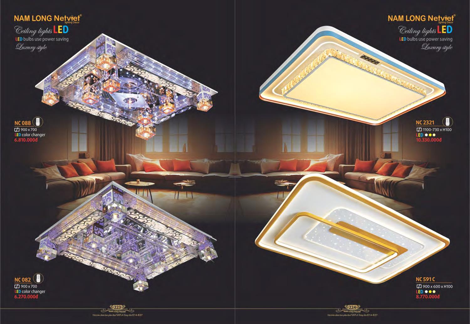 Catalogue Đèn Trang Trí Nam Long Netviet 2023 - Trang 114)