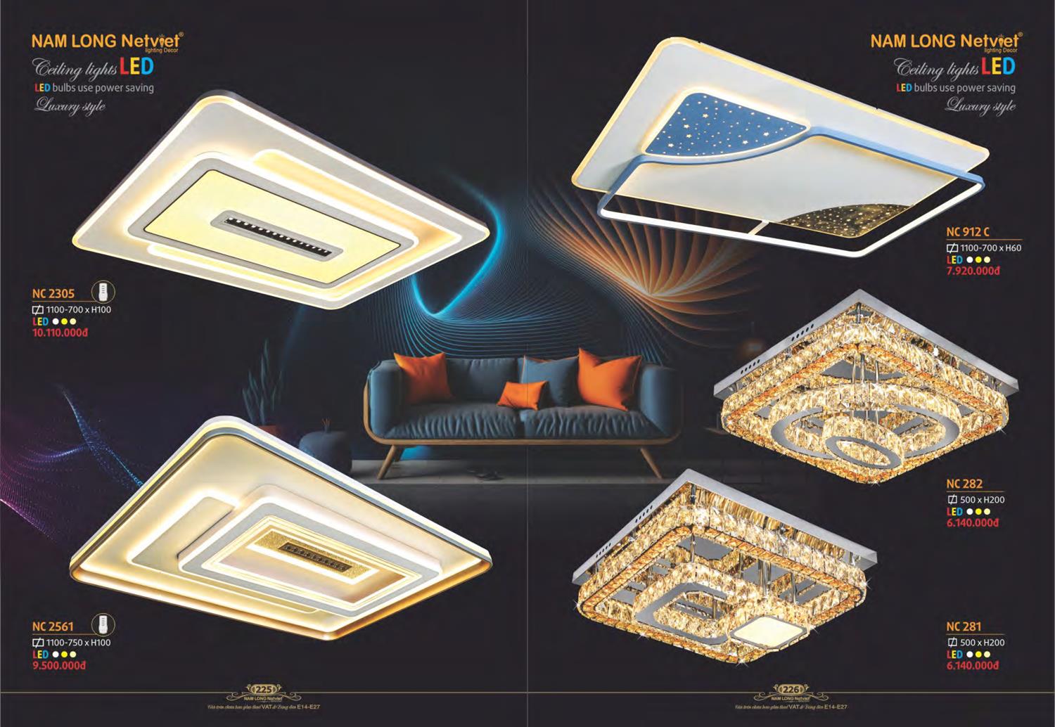 Catalogue Đèn Trang Trí Nam Long Netviet 2023 - Trang 115)