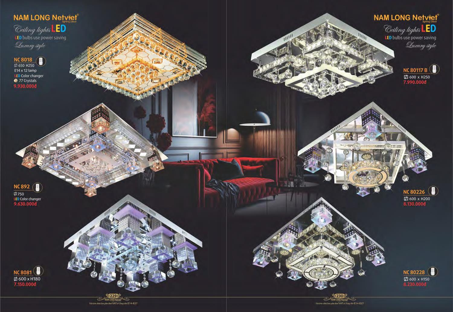 Catalogue Đèn Trang Trí Nam Long Netviet 2023 - Trang 117)