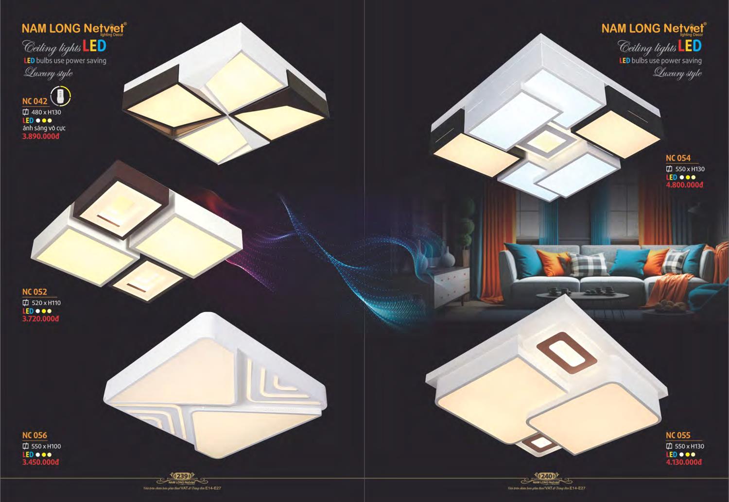 Catalogue Đèn Trang Trí Nam Long Netviet 2023 - Trang 122)