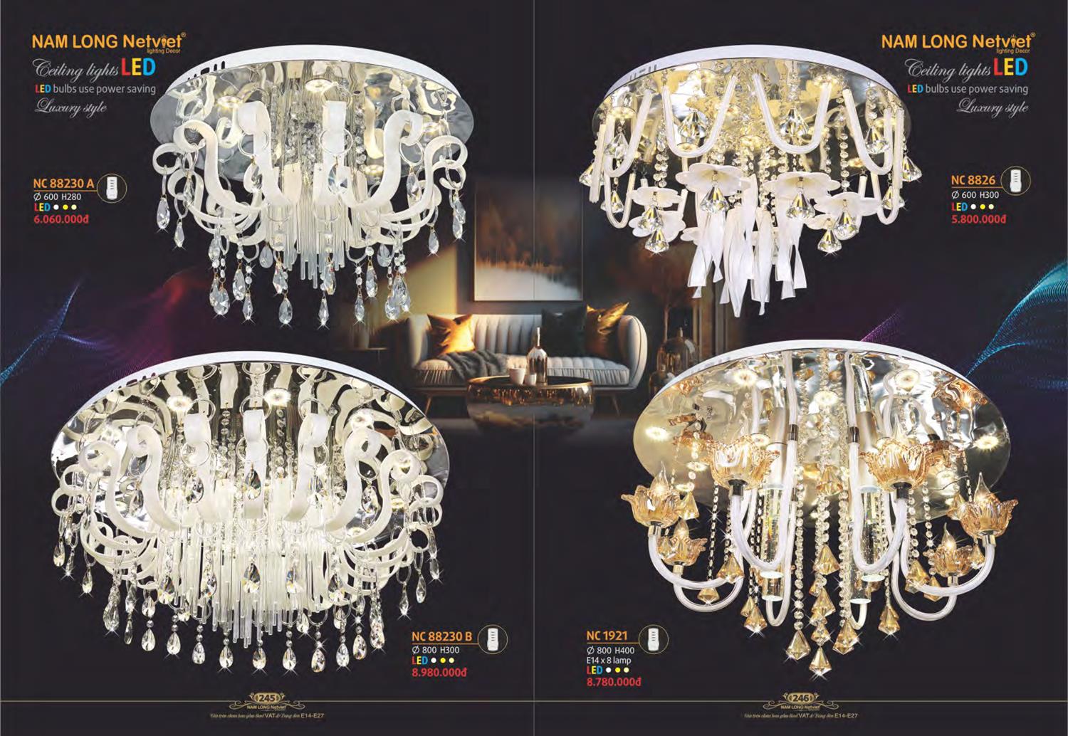 Catalogue Đèn Trang Trí Nam Long Netviet 2023 - Trang 125)