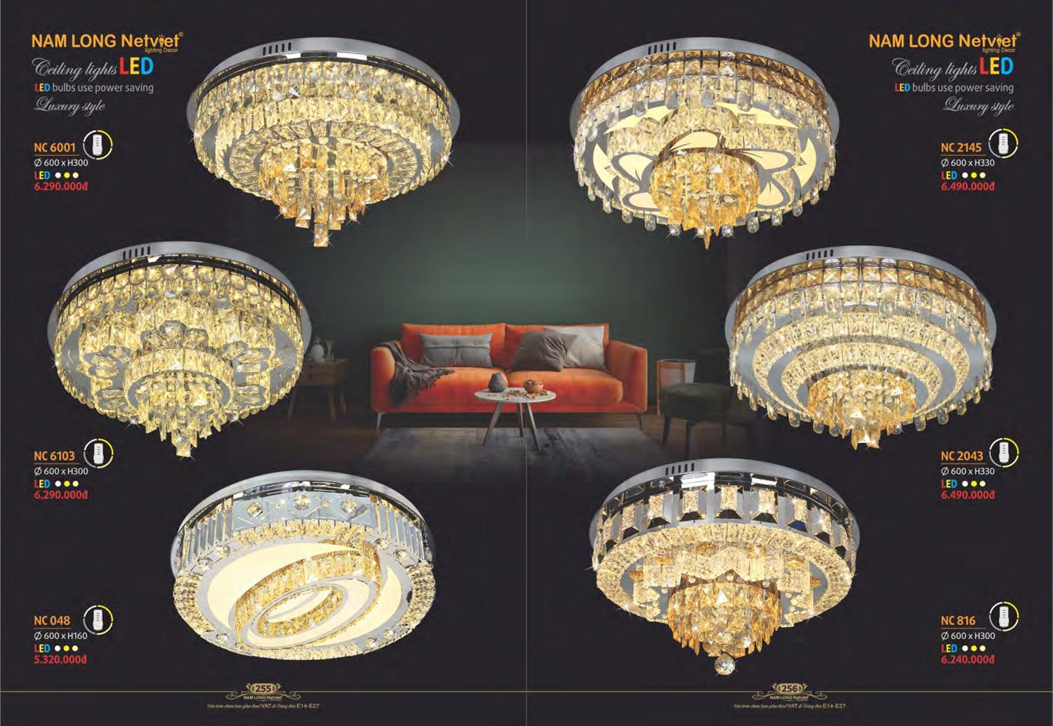 Catalogue Đèn Trang Trí Nam Long Netviet 2023 - Trang 130)