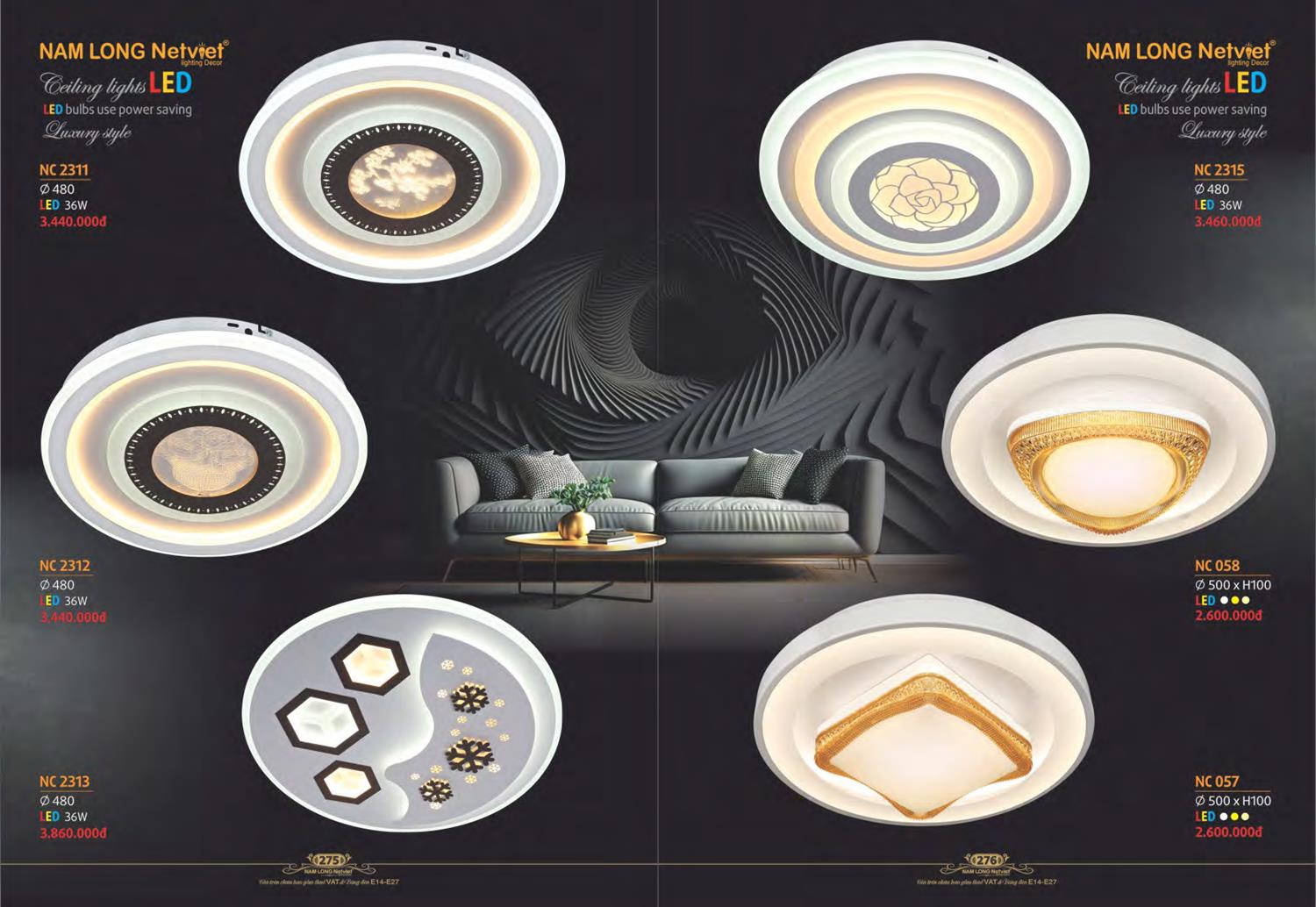 Catalogue Đèn Trang Trí Nam Long Netviet 2023 - Trang 140)