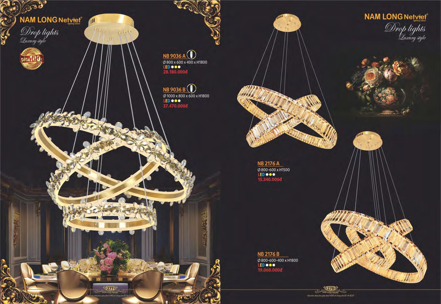 Catalogue Đèn Trang Trí Nam Long Netviet 2023 - Trang 141)