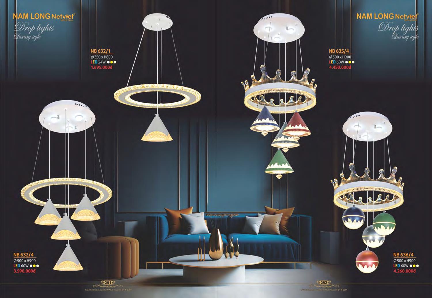 Catalogue Đèn Trang Trí Nam Long Netviet 2023 - Trang 148)