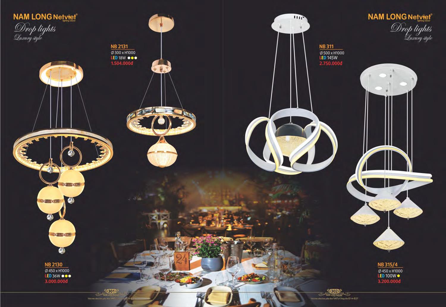 Catalogue Đèn Trang Trí Nam Long Netviet 2023 - Trang 153)
