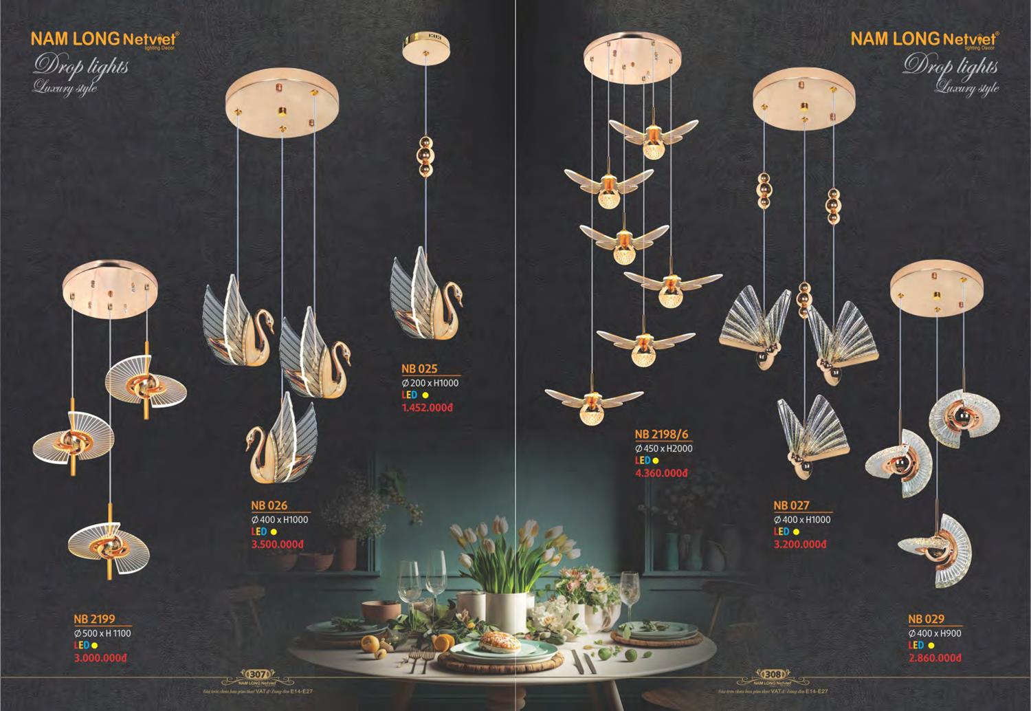 Catalogue Đèn Trang Trí Nam Long Netviet 2023 - Trang 156)