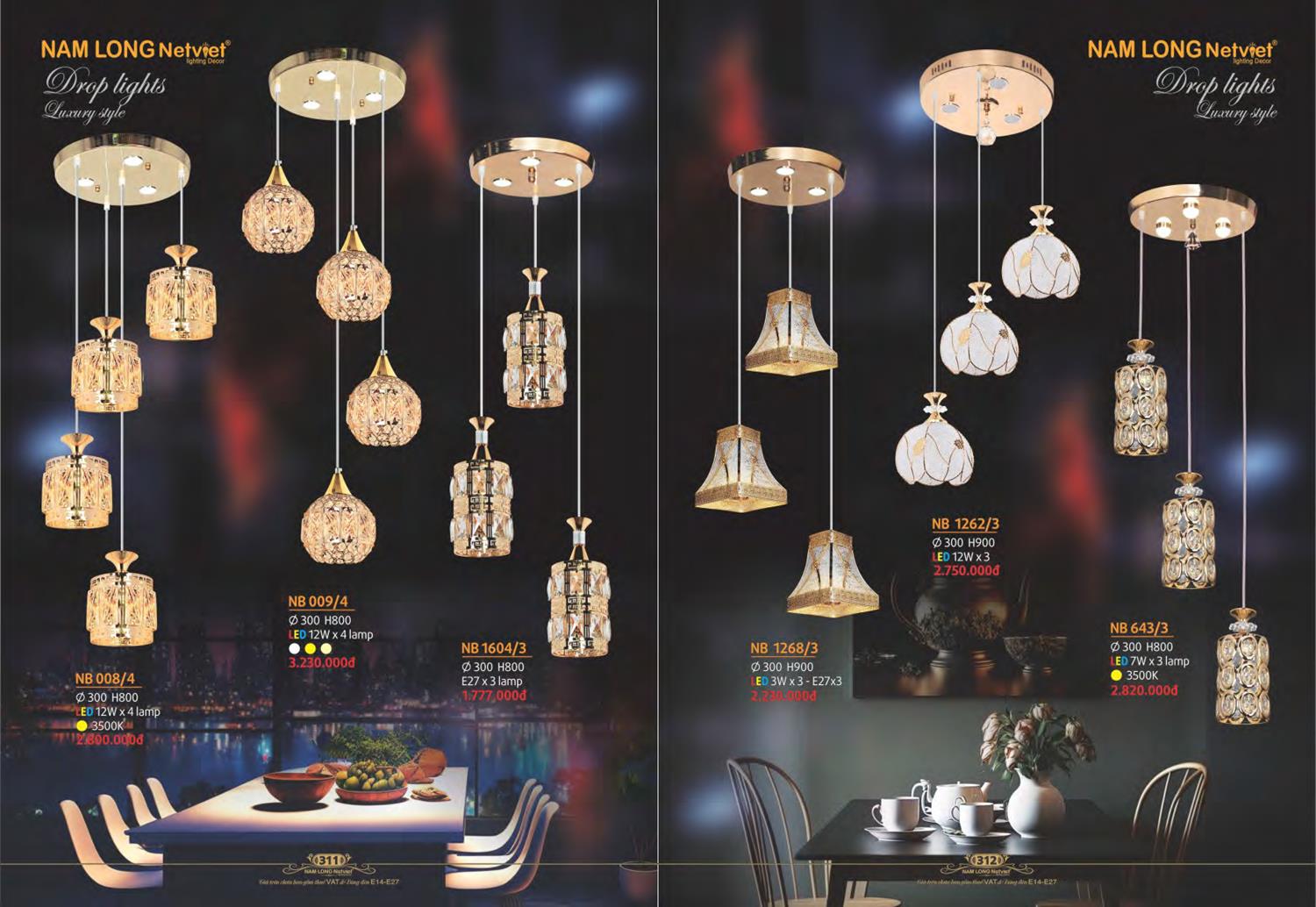Catalogue Đèn Trang Trí Nam Long Netviet 2023 - Trang 158)