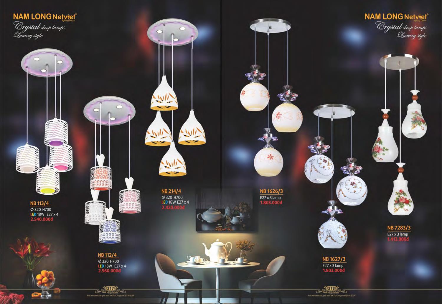 Catalogue Đèn Trang Trí Nam Long Netviet 2023 - Trang 161)