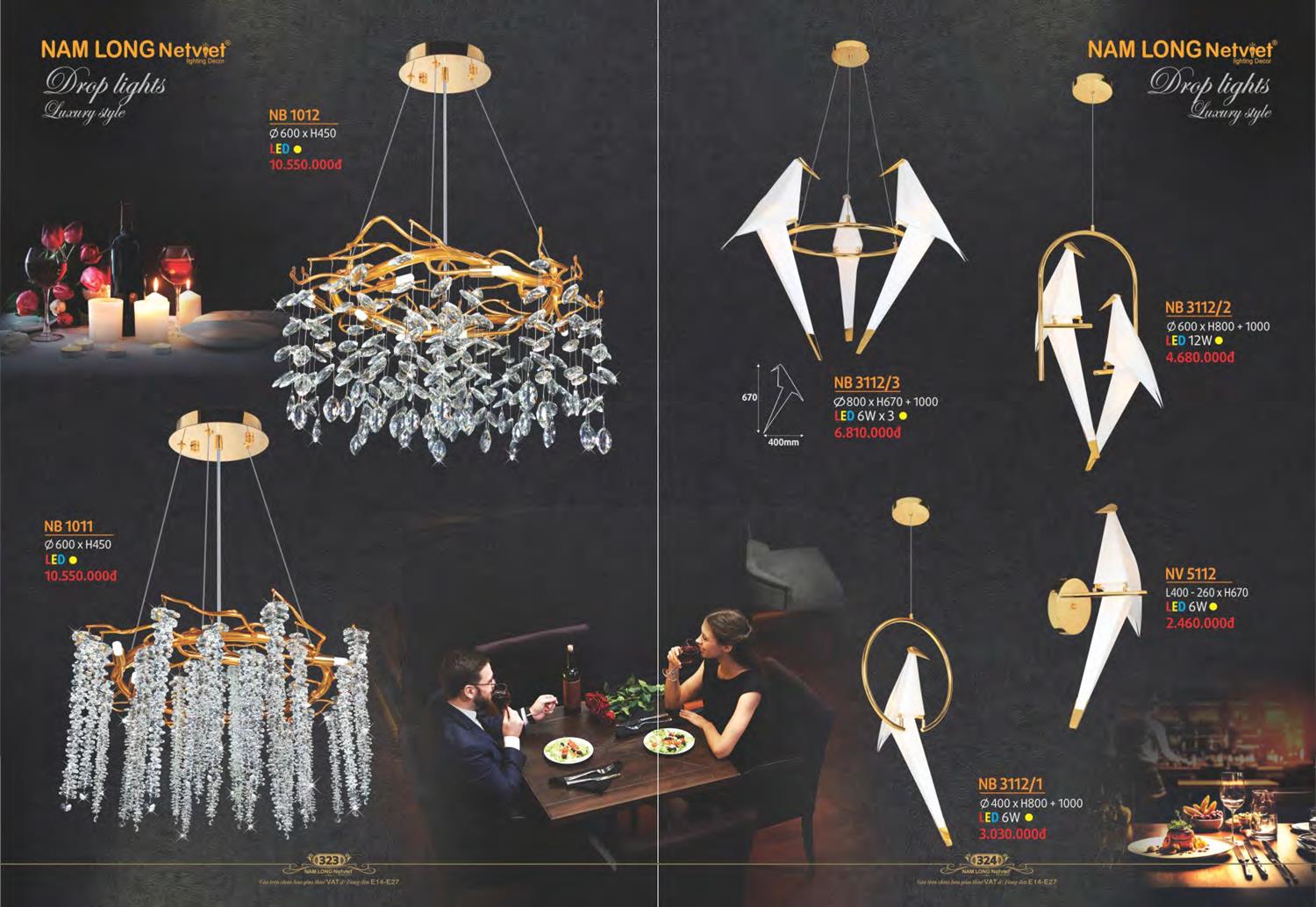 Catalogue Đèn Trang Trí Nam Long Netviet 2023 - Trang 164)