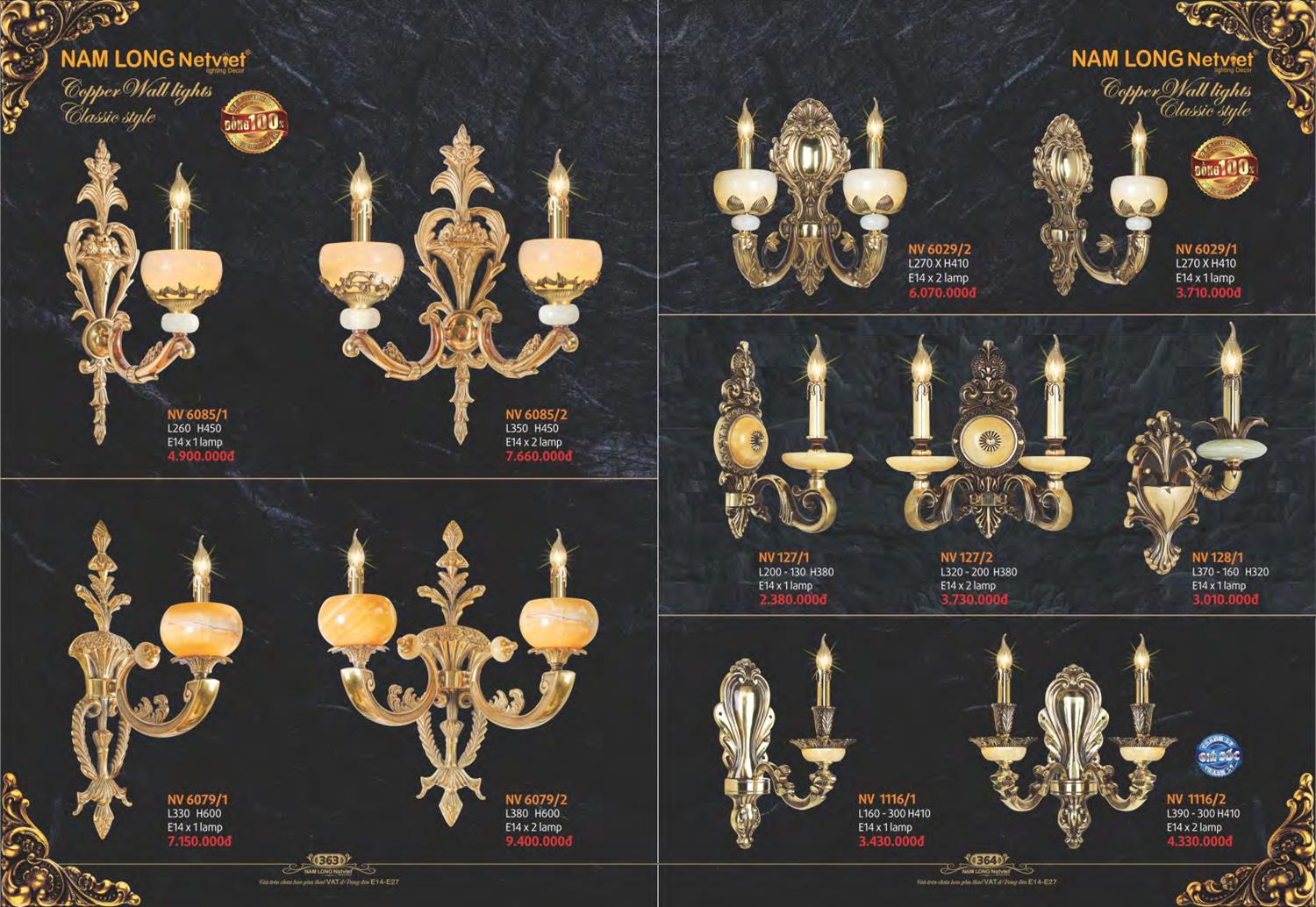 Catalogue Đèn Trang Trí Nam Long Netviet 2023 - Trang 184)